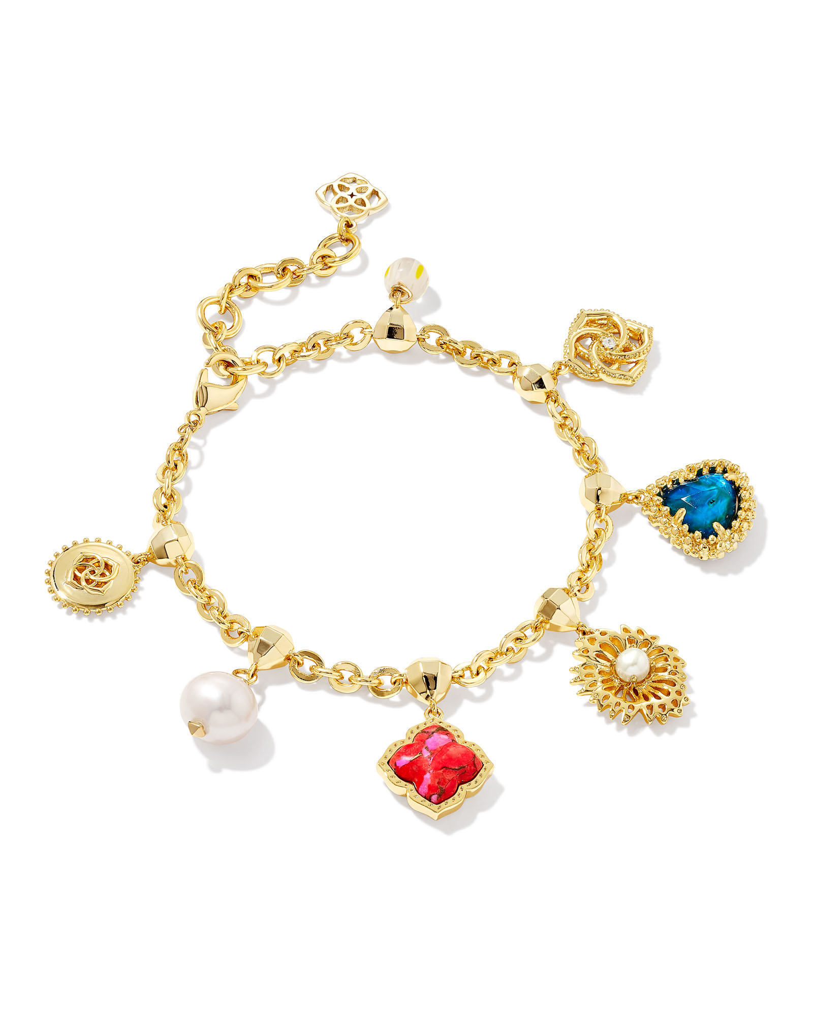 Brielle Gold Charm Bracelet in Multi Mix | Kendra Scott