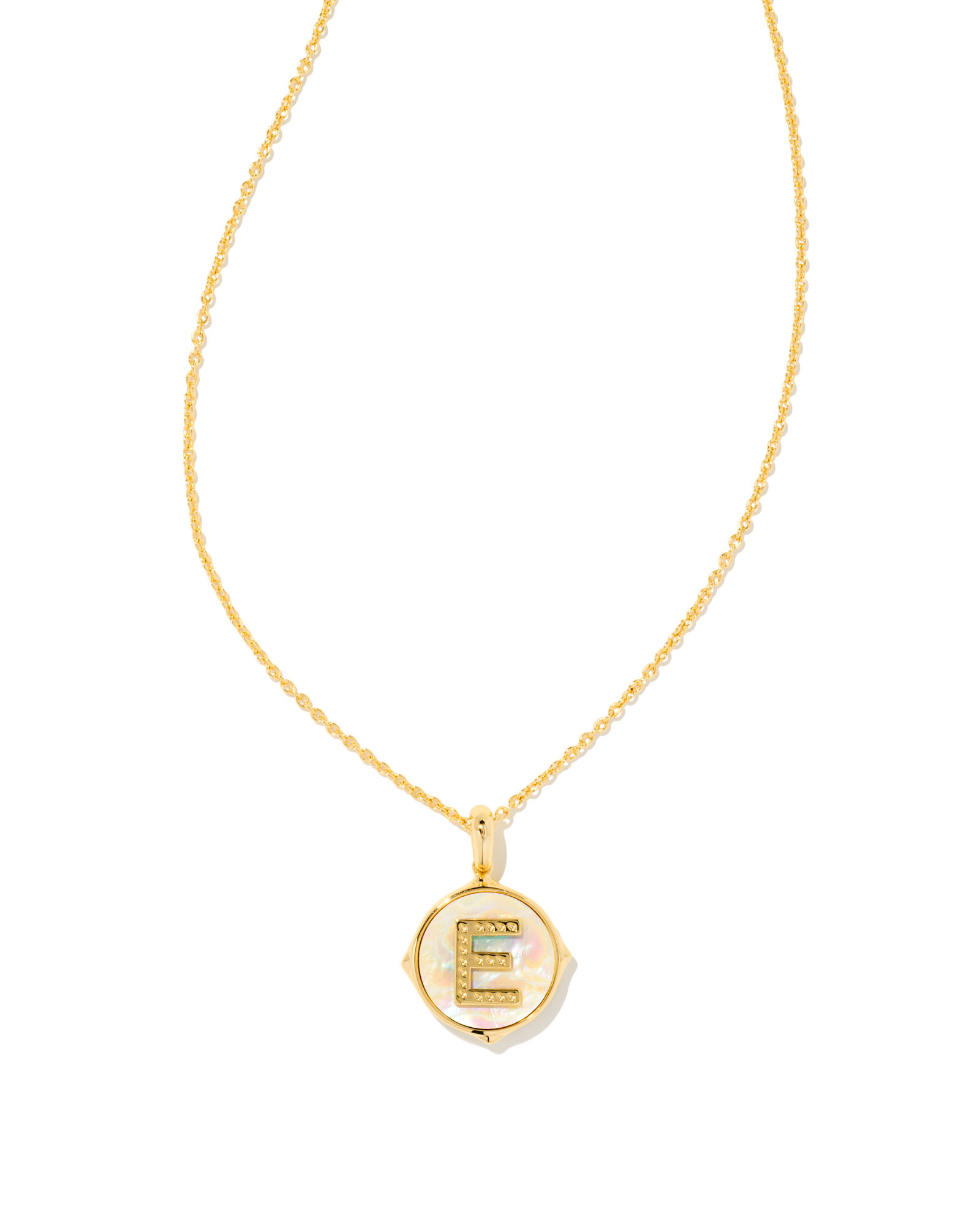 Letter e pendant necklace Clearance