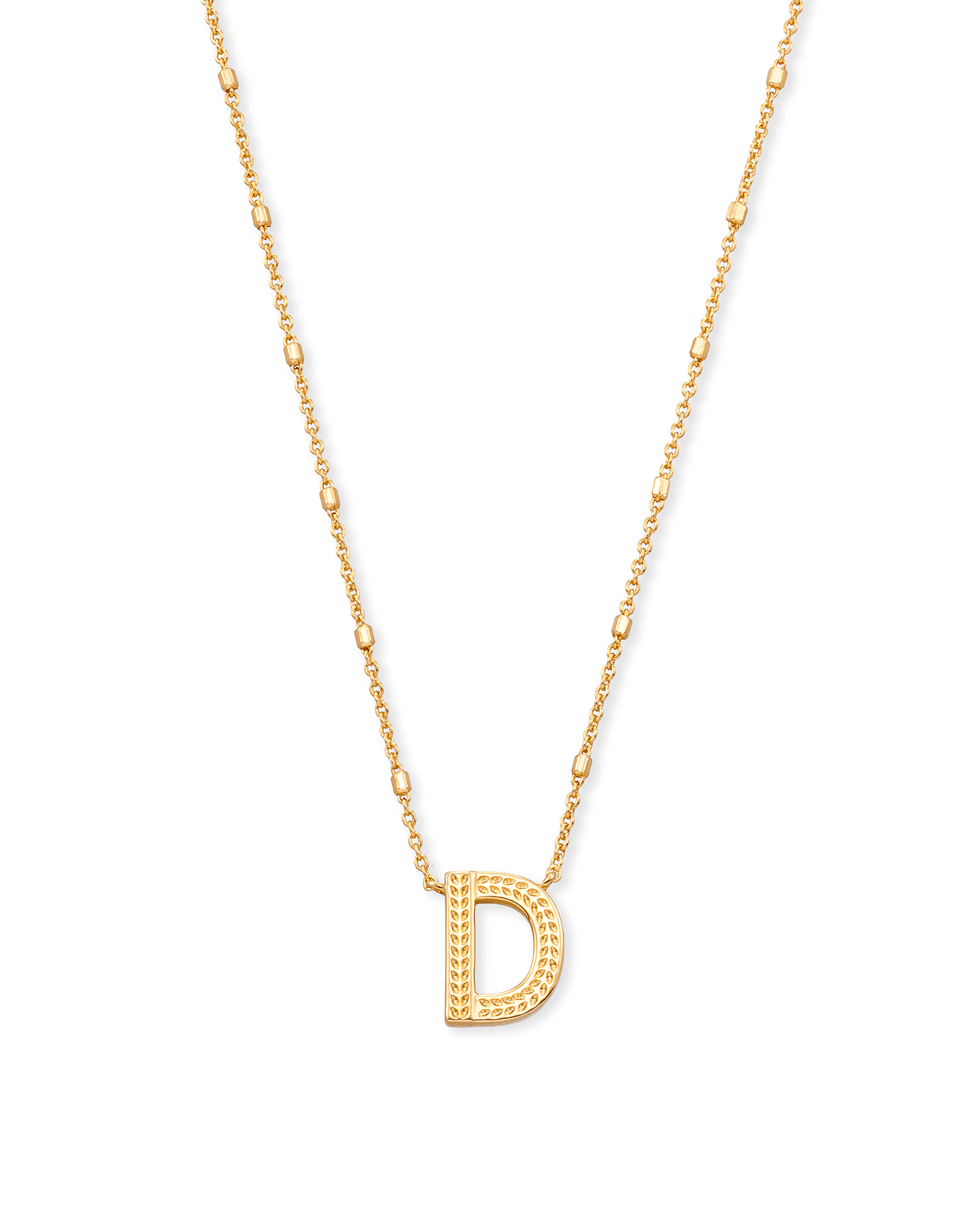 Alphabet necklace with pendant D