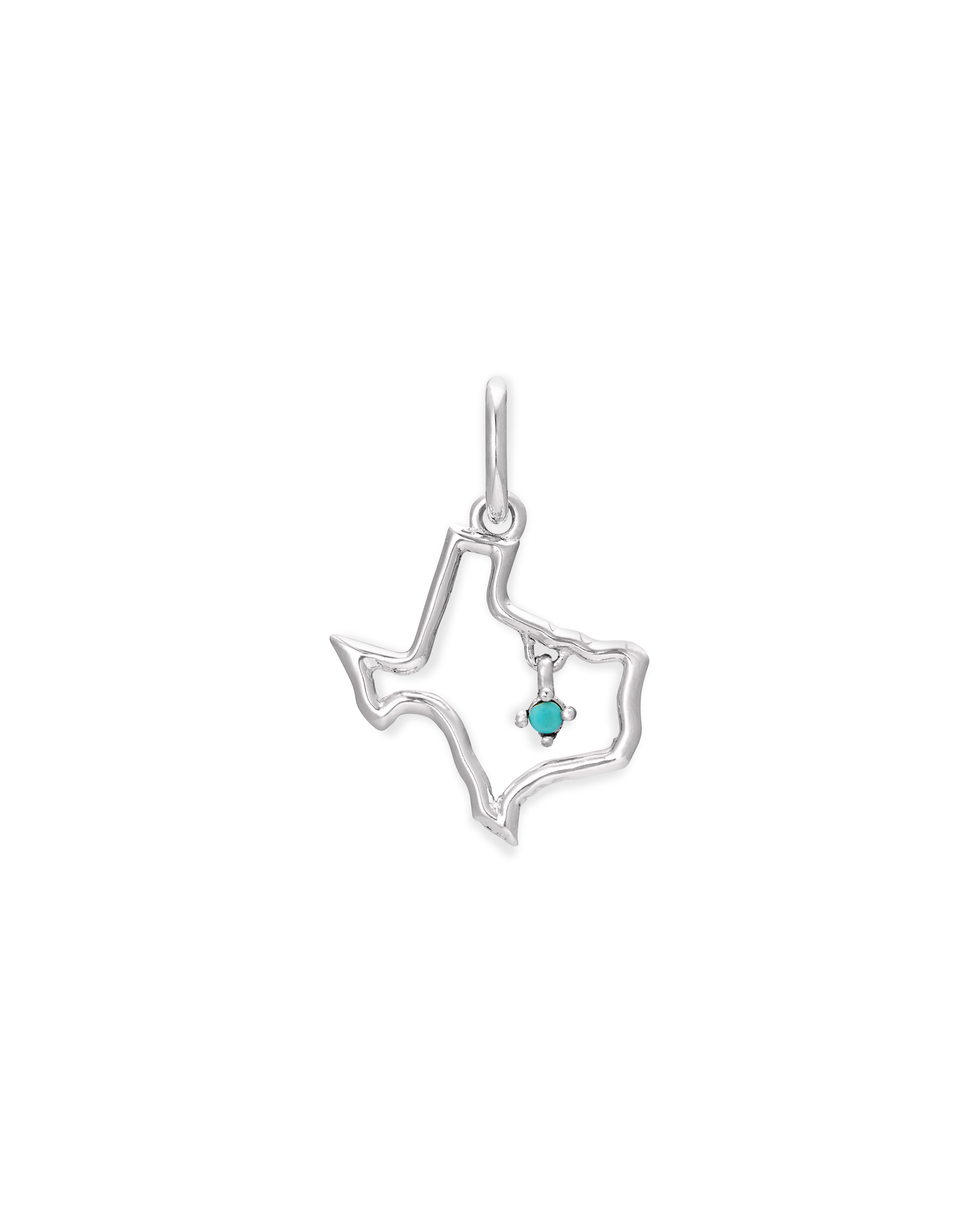 Texas Sterling Silver Charm in Turquoise Kendra Scott
