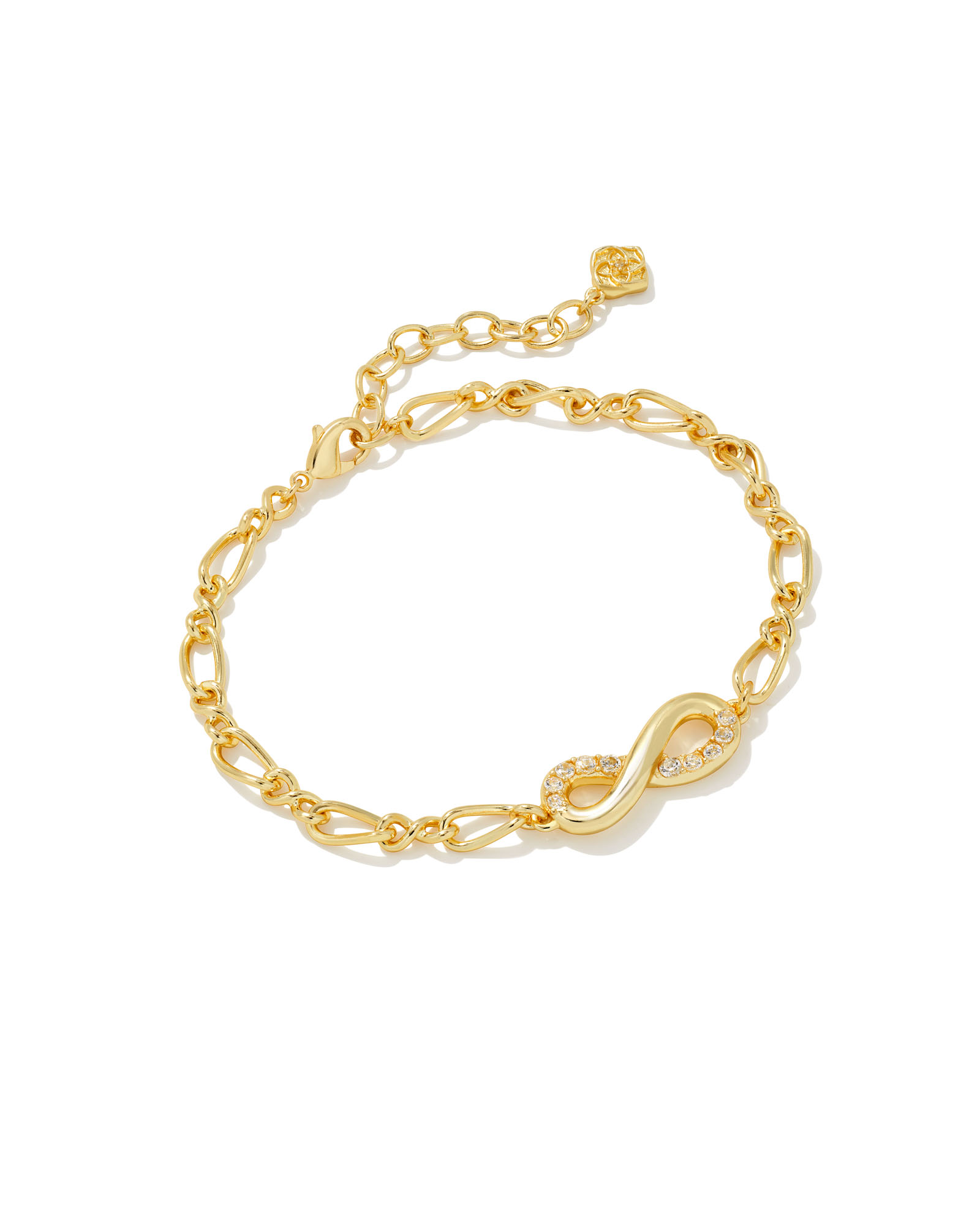 Elisa 14k White Gold Interlocking Pendant Necklace in White Diamond | Kendra  Scott