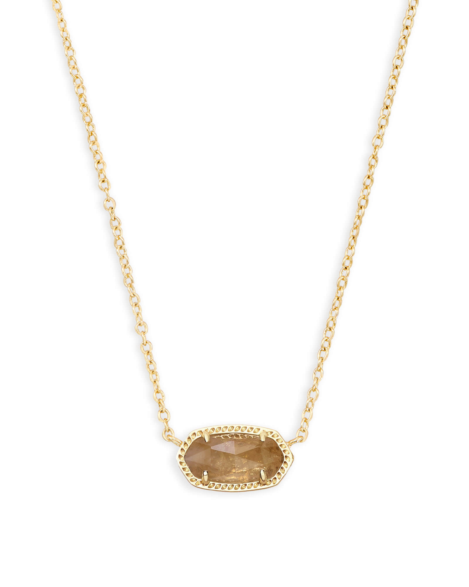 Elisa Gold Pendant Necklace in Citrine Quartz | Kendra Scott