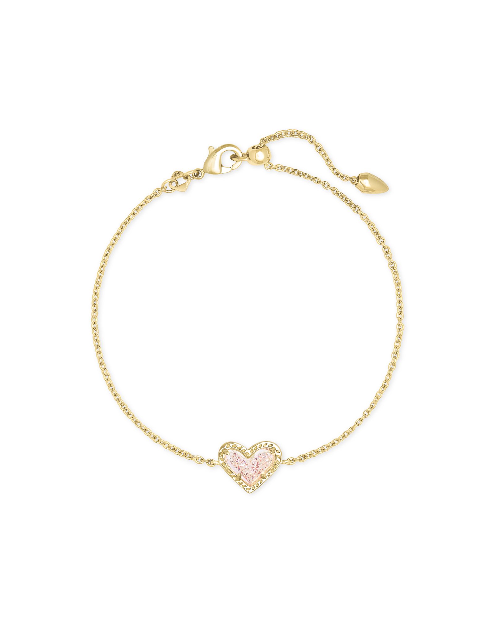 Haven Heart Gold Chain Bracelet in Multi Mix