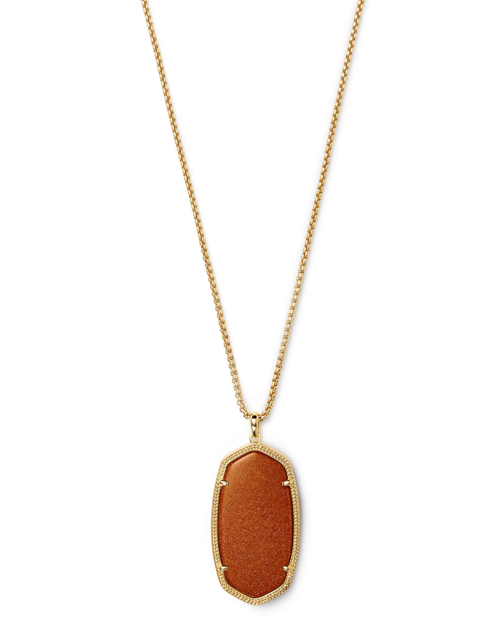 Reid Gold Long Pendant Necklace in 