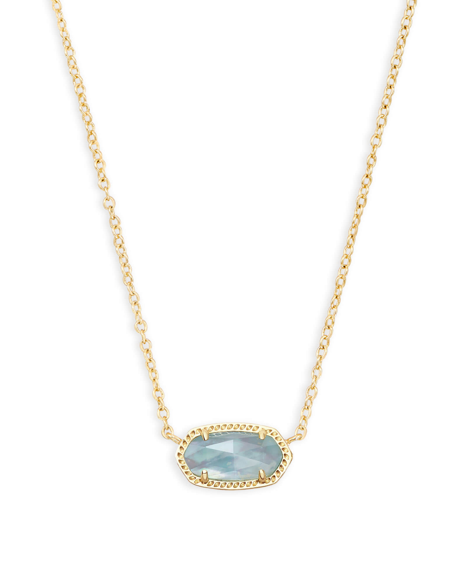 Elisa Gold Pendant Necklace in Light Blue | Kendra Scott