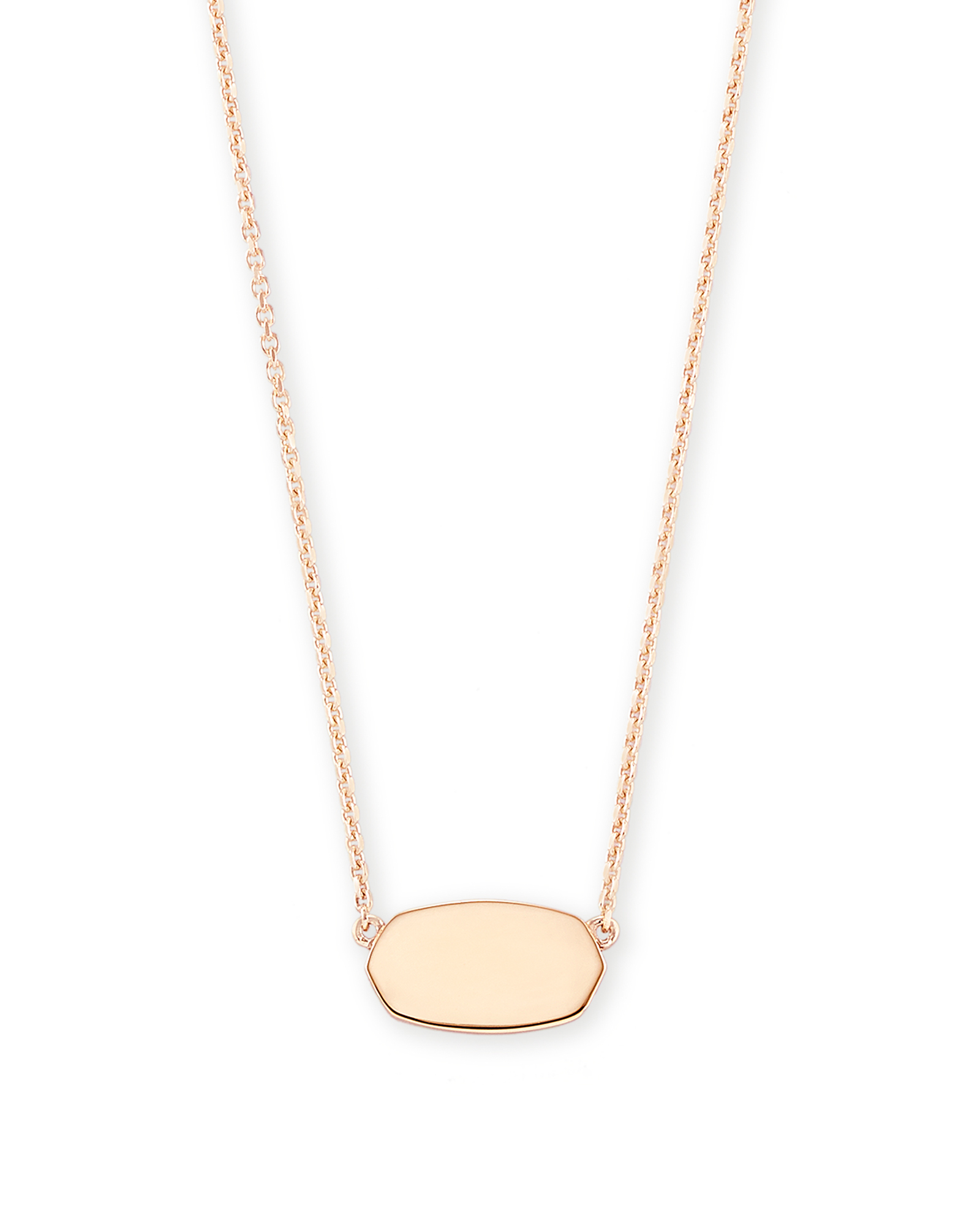 Elisa Pendant Necklace in 18k Rose Gold 