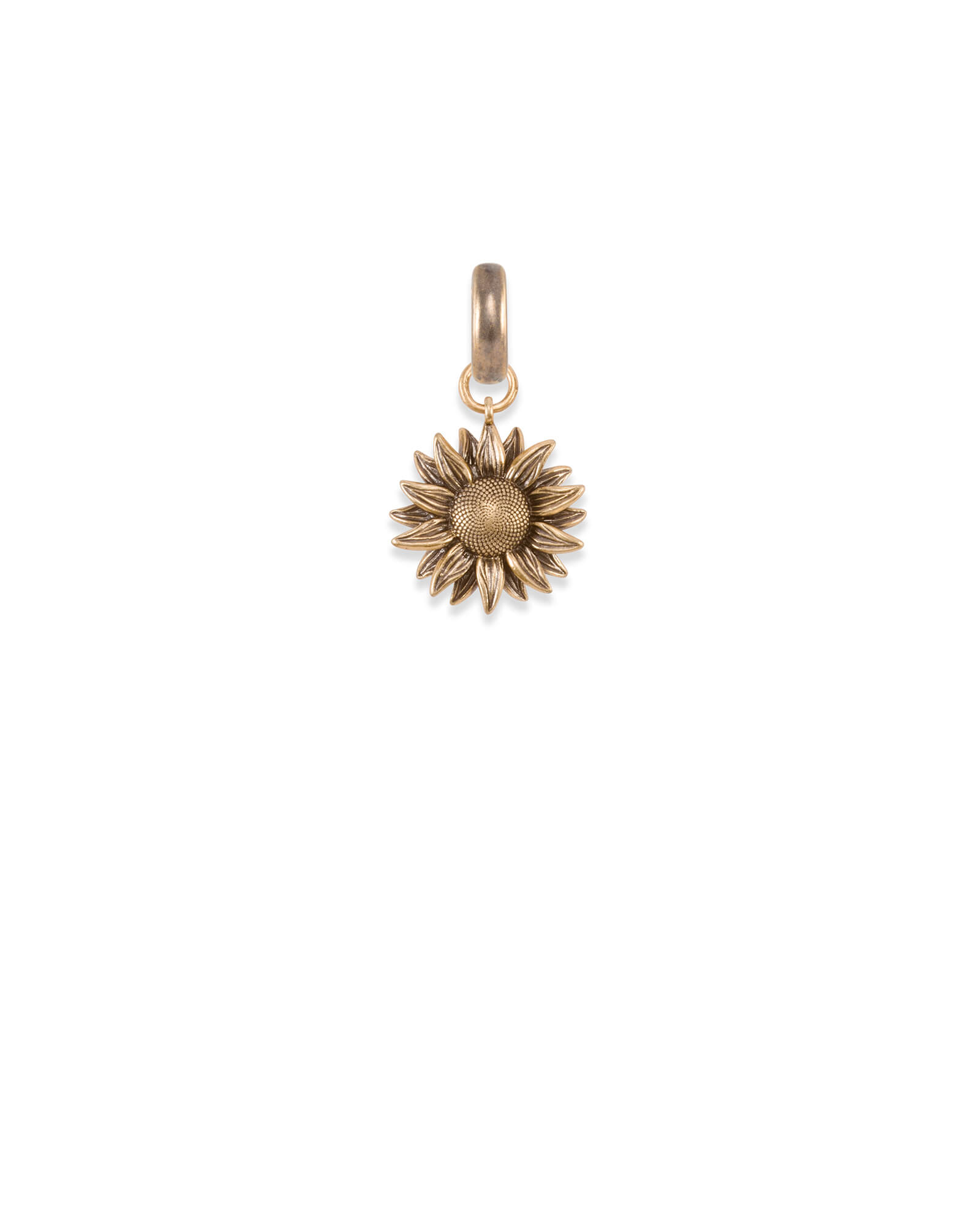GiftJewelryShop Bronze Retro Style I Love Bingo Sun Flower Pendant Charm Necklaces