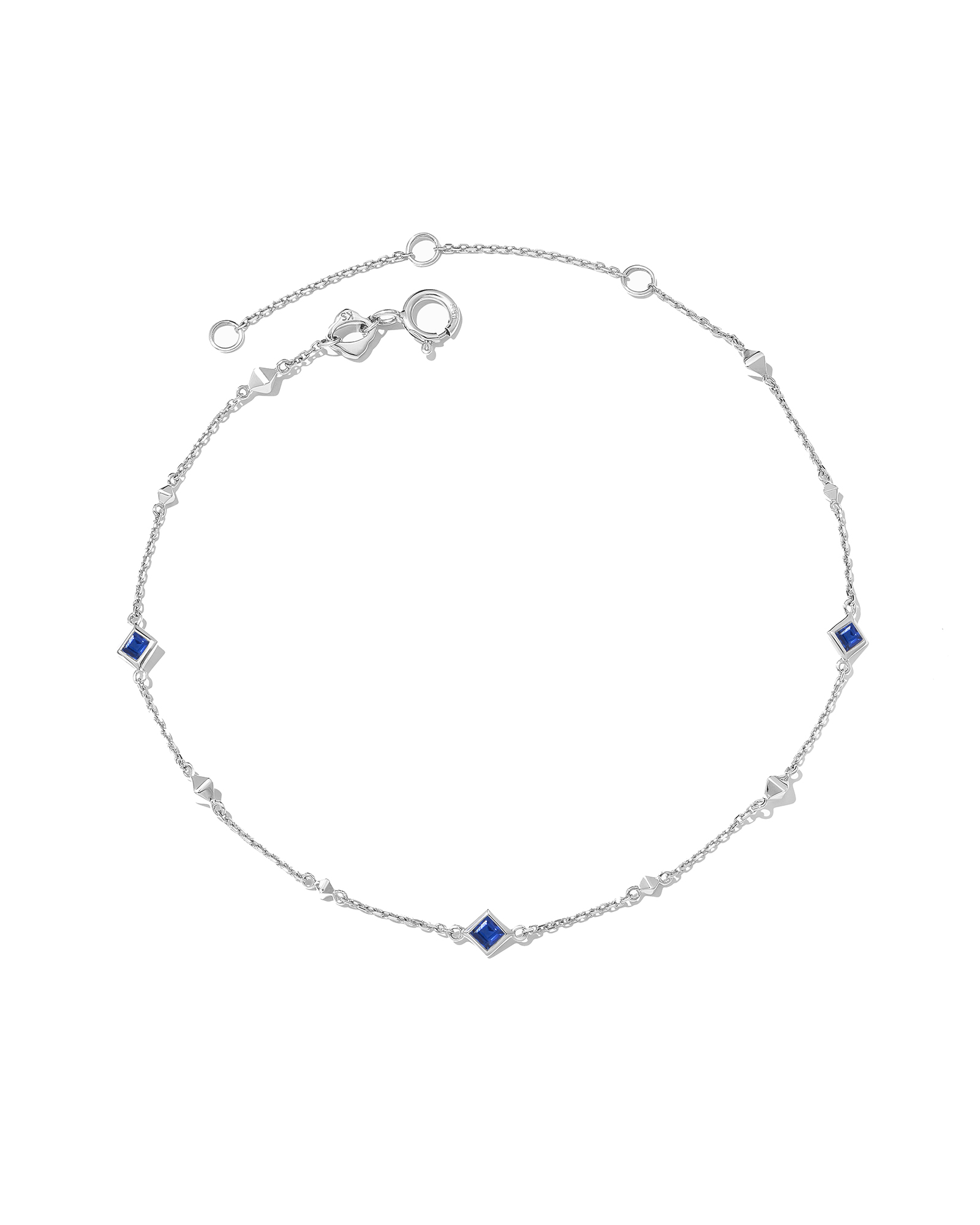 Janice Sterling Silver Bracelet with Blue Topazes- 7 Inches | Bluestone  Jewelry | Tahoe City, CA