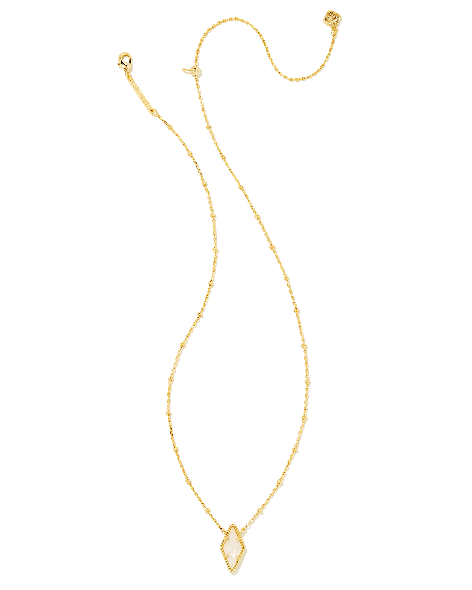 Kinsley Gold Short Pendant Necklace in Ivory Mother-of-Pearl | Kendra Scott