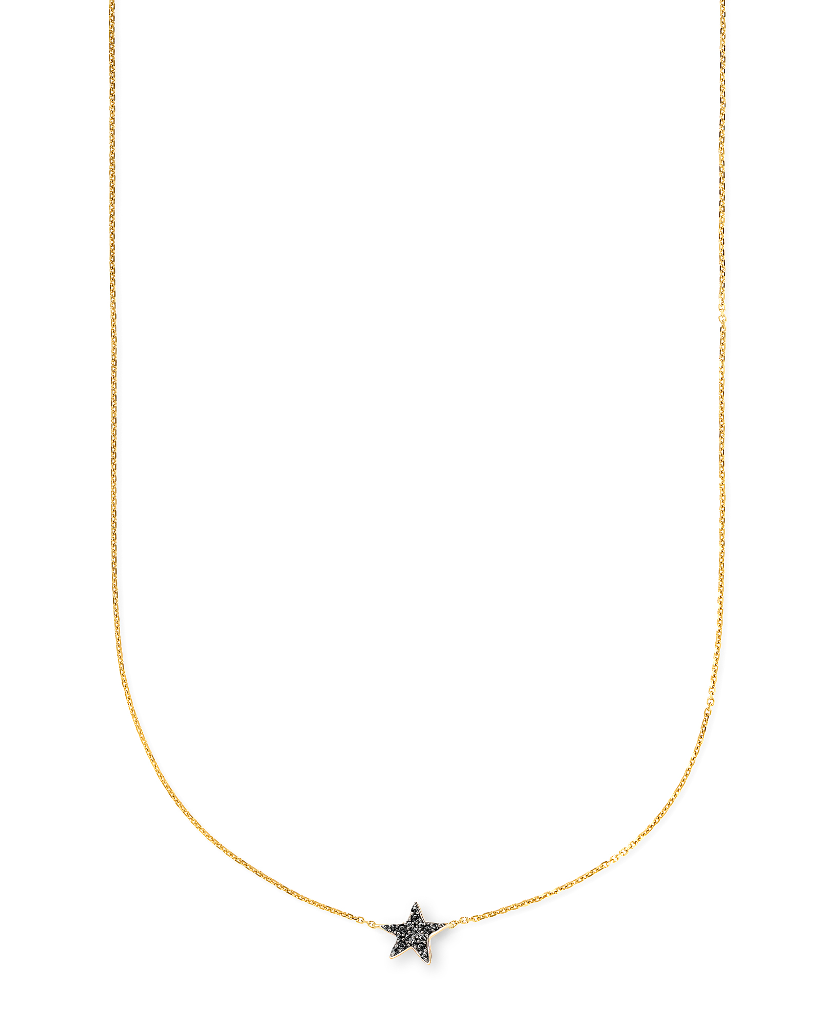 Star 14k Yellow Gold Pendant Necklace 