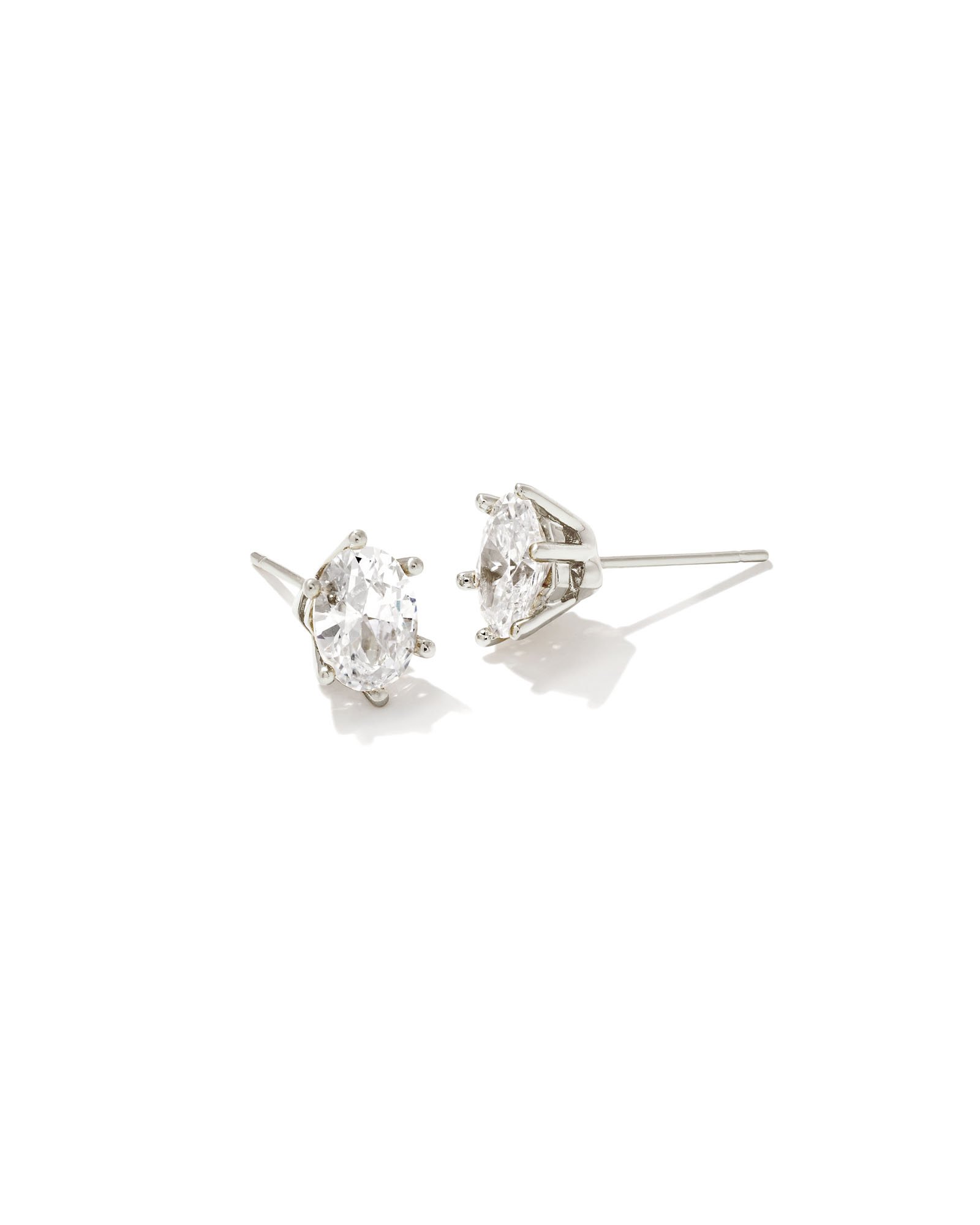 White stud earrings new arrivals