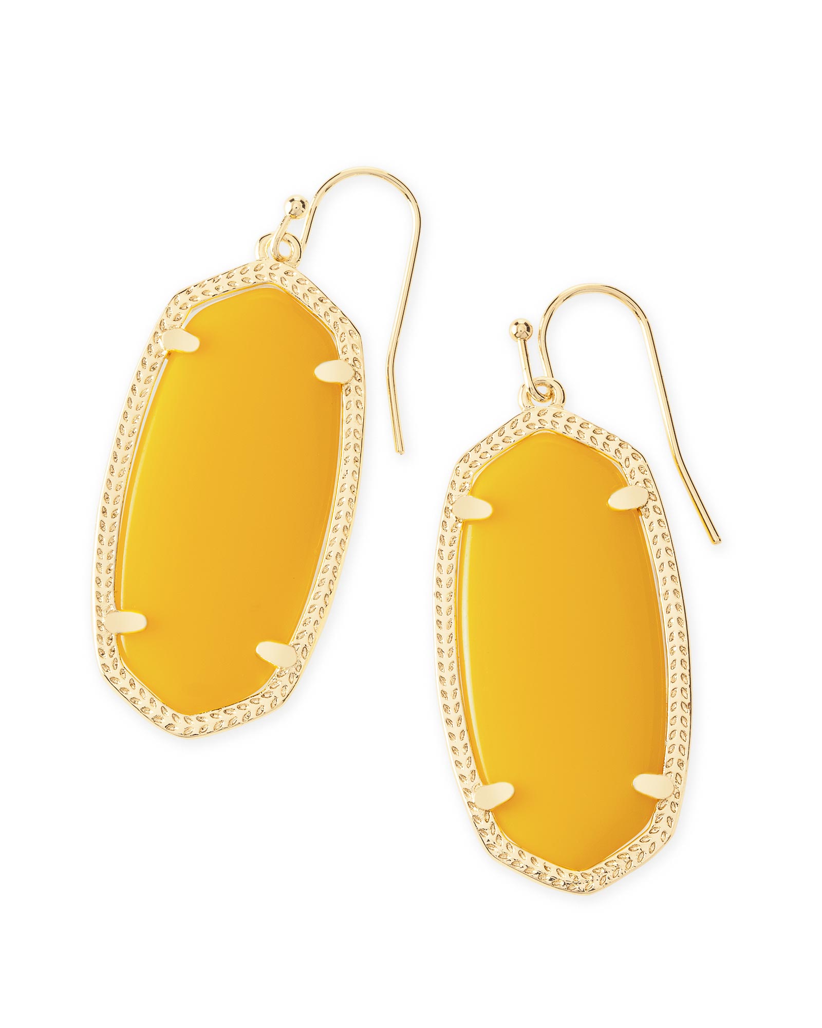 Elle Gold Drop Earrings in Yellow Kendra Scott Jewelry