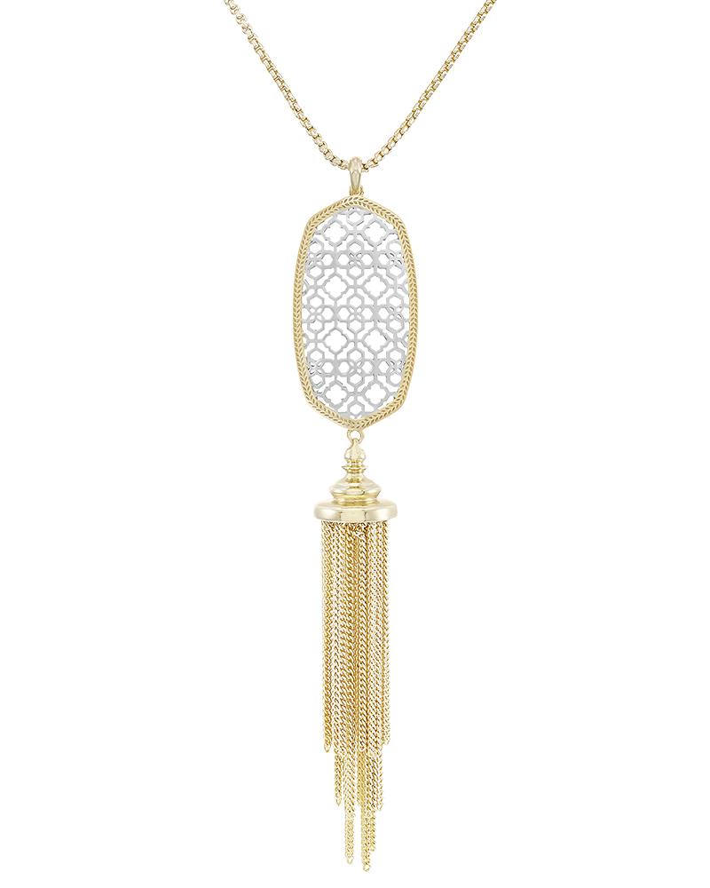 Benning Tassel Pendant Necklace in Rose 