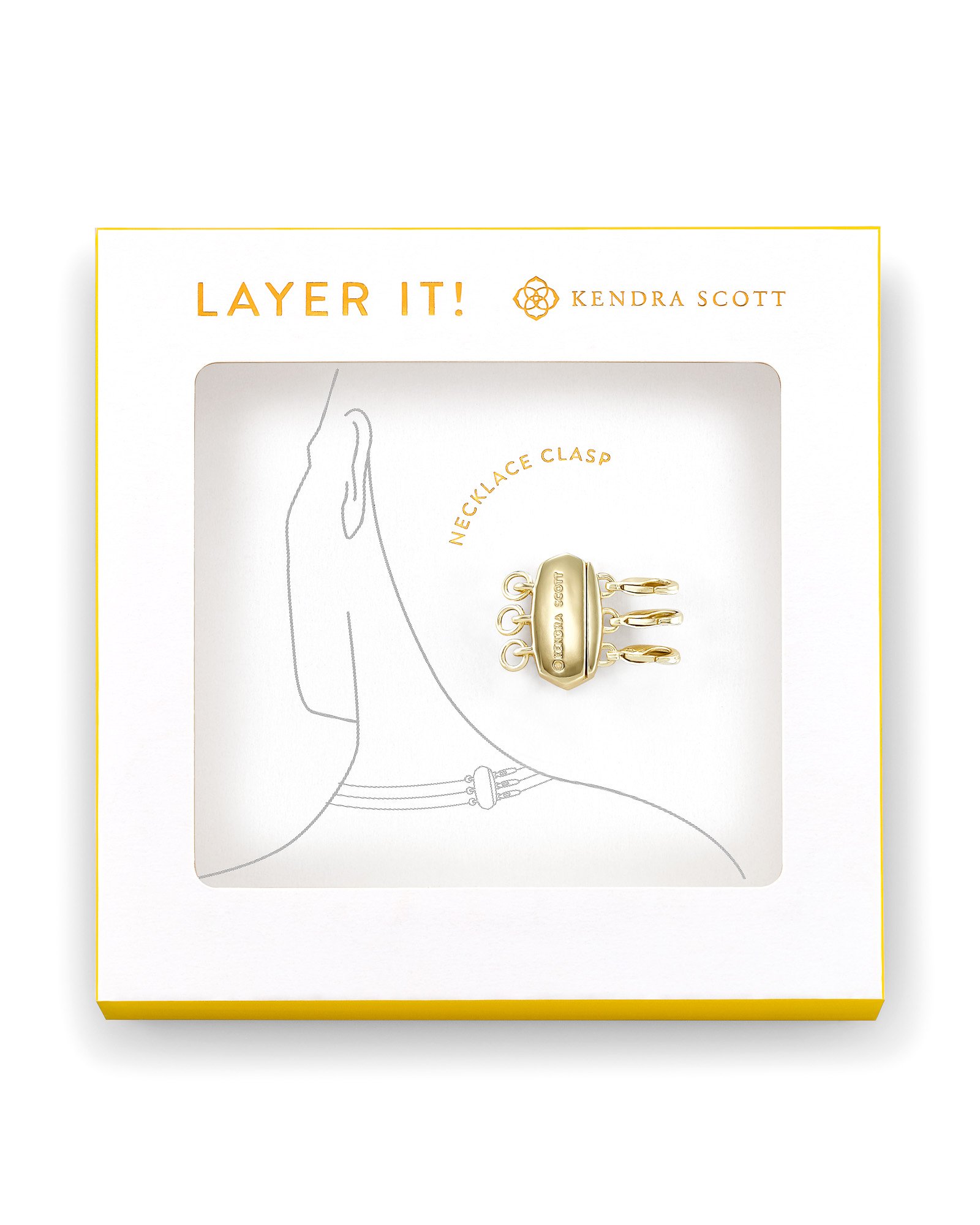 kendra scott layer it layered necklace clasp gold 00 lg