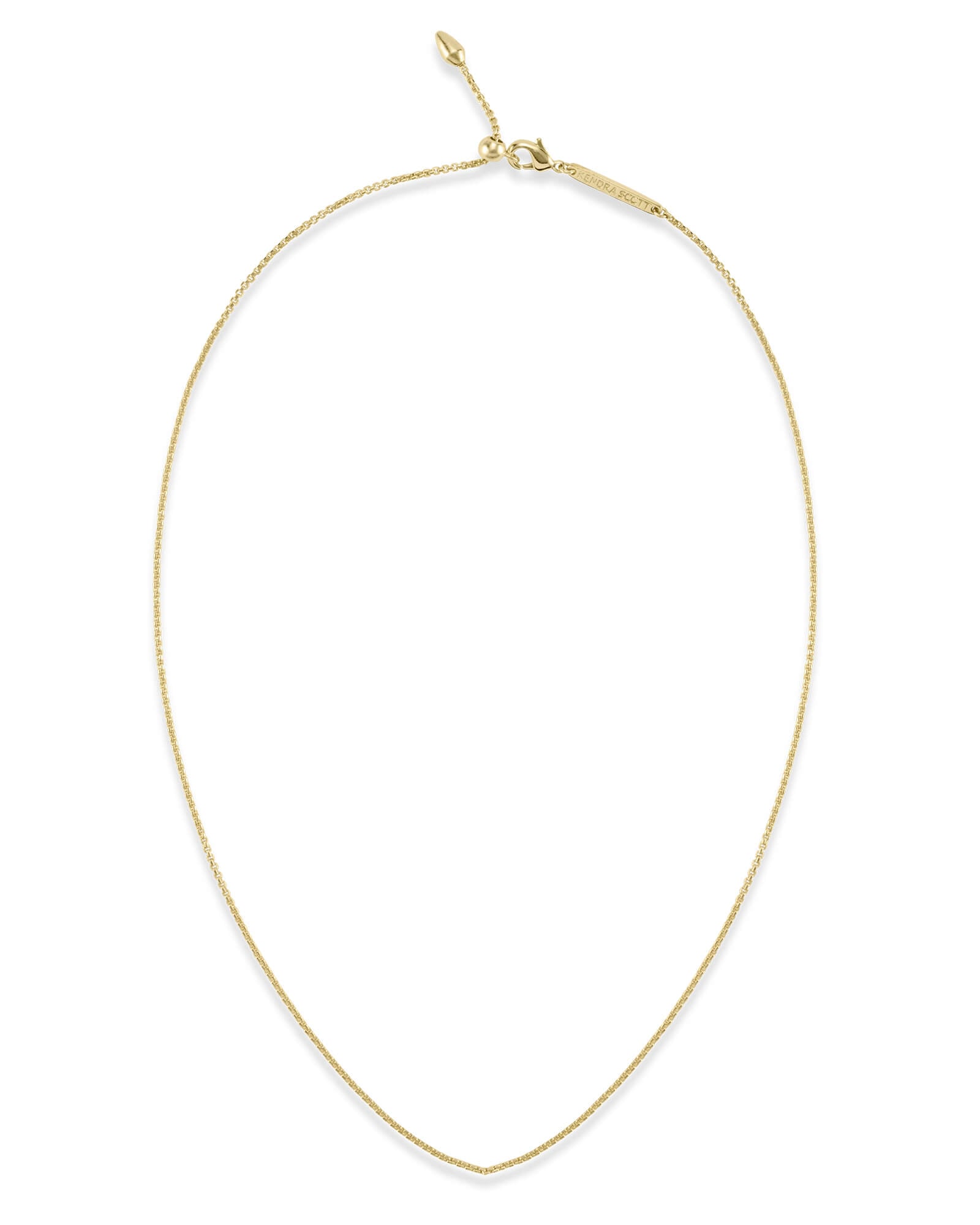 Petite Thin Adjustable Chain Necklace 