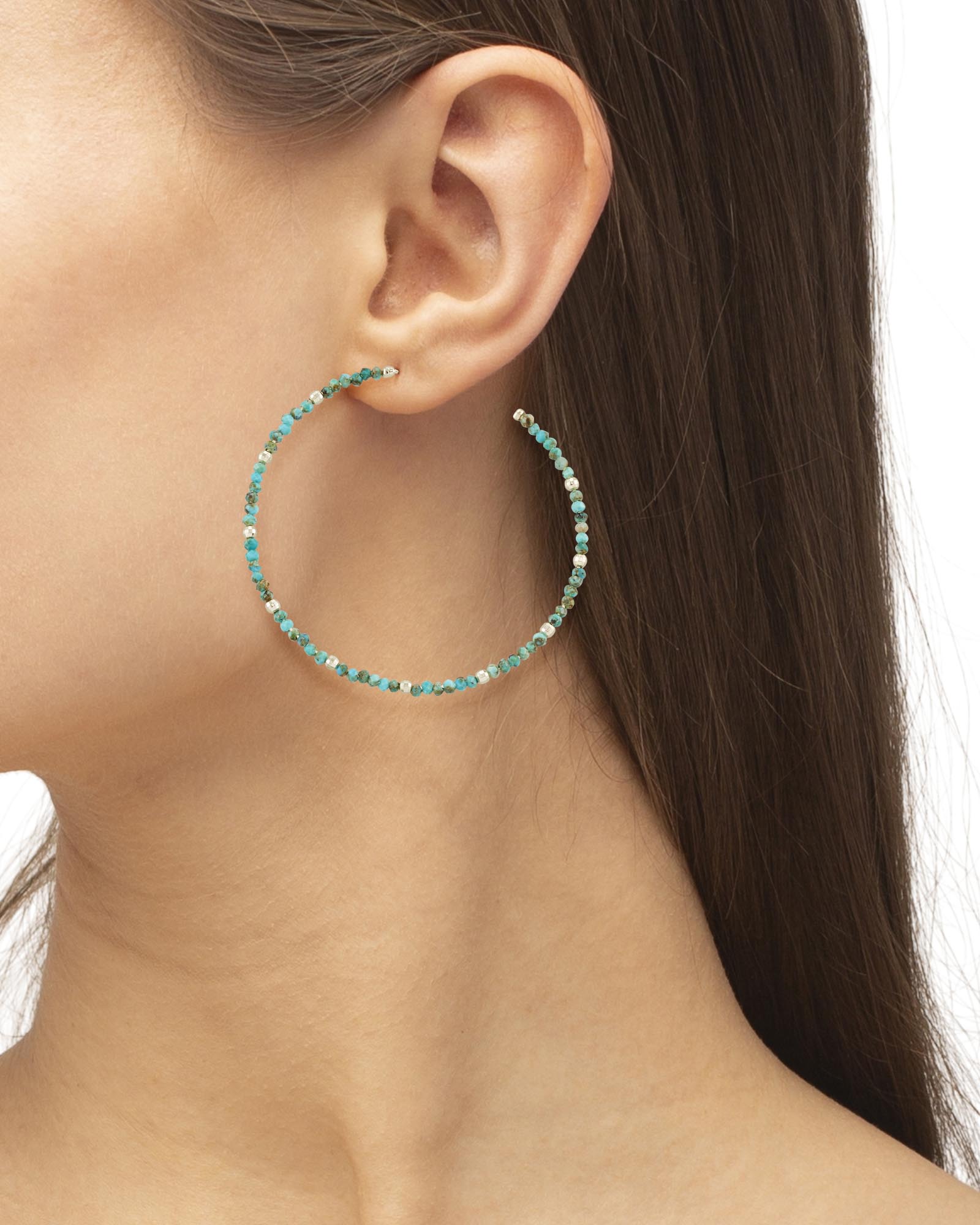 Scarlet Gold Hoop Earrings In Turquoise Kendra Scott