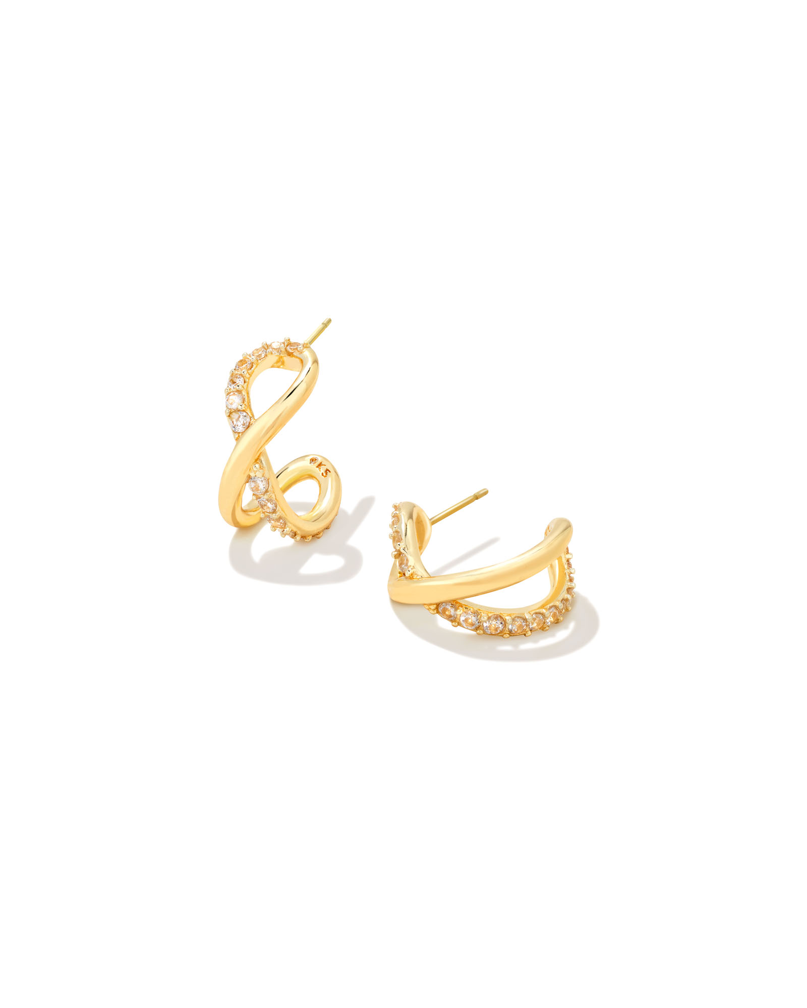10kt Yellow Gold Womens Round Diamond Infinity Dangle Earrings 1/8 Ctt –  Gold N Diamonds