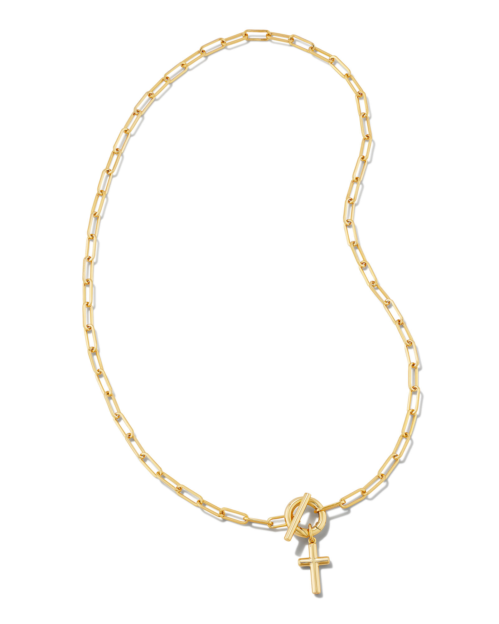 Olivia Cross Chain Necklace in Gold | Kendra Scott