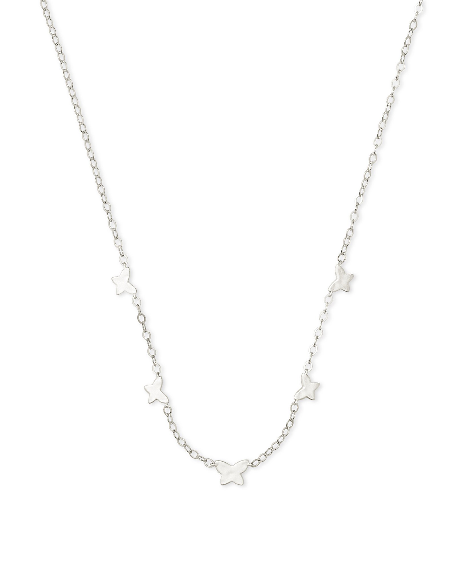 Lillia Butterfly Strand Necklace in Silver Kendra Scott