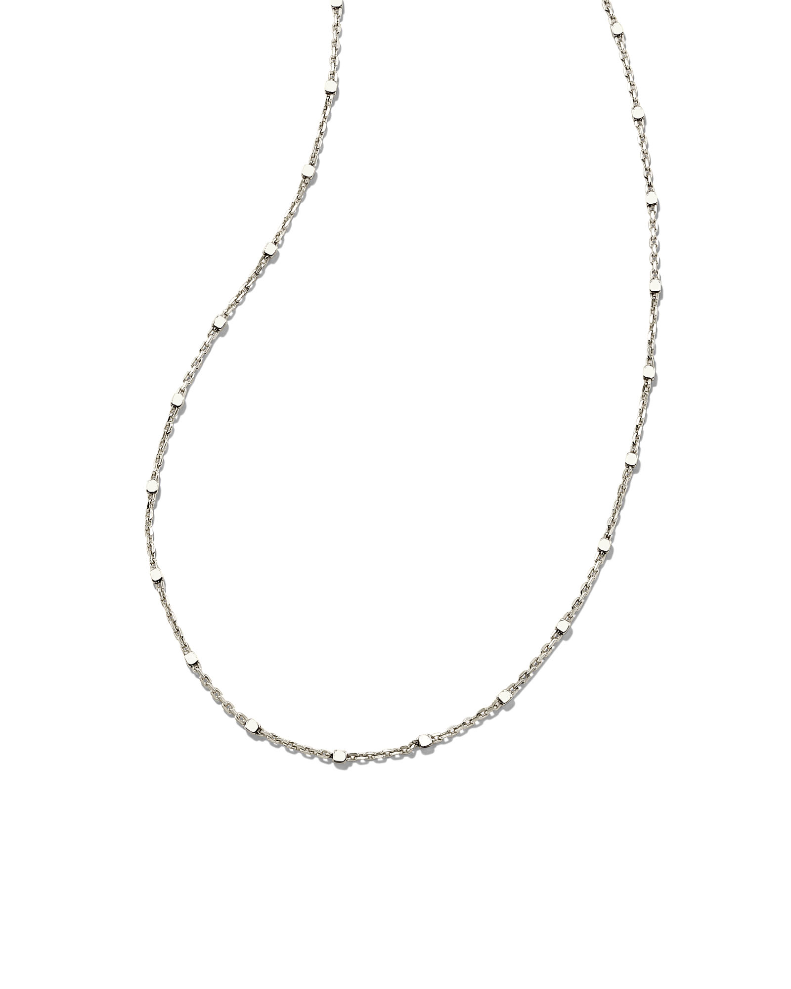 Single Satellite Chain Necklace in Sterling Silver | Kendra Scott