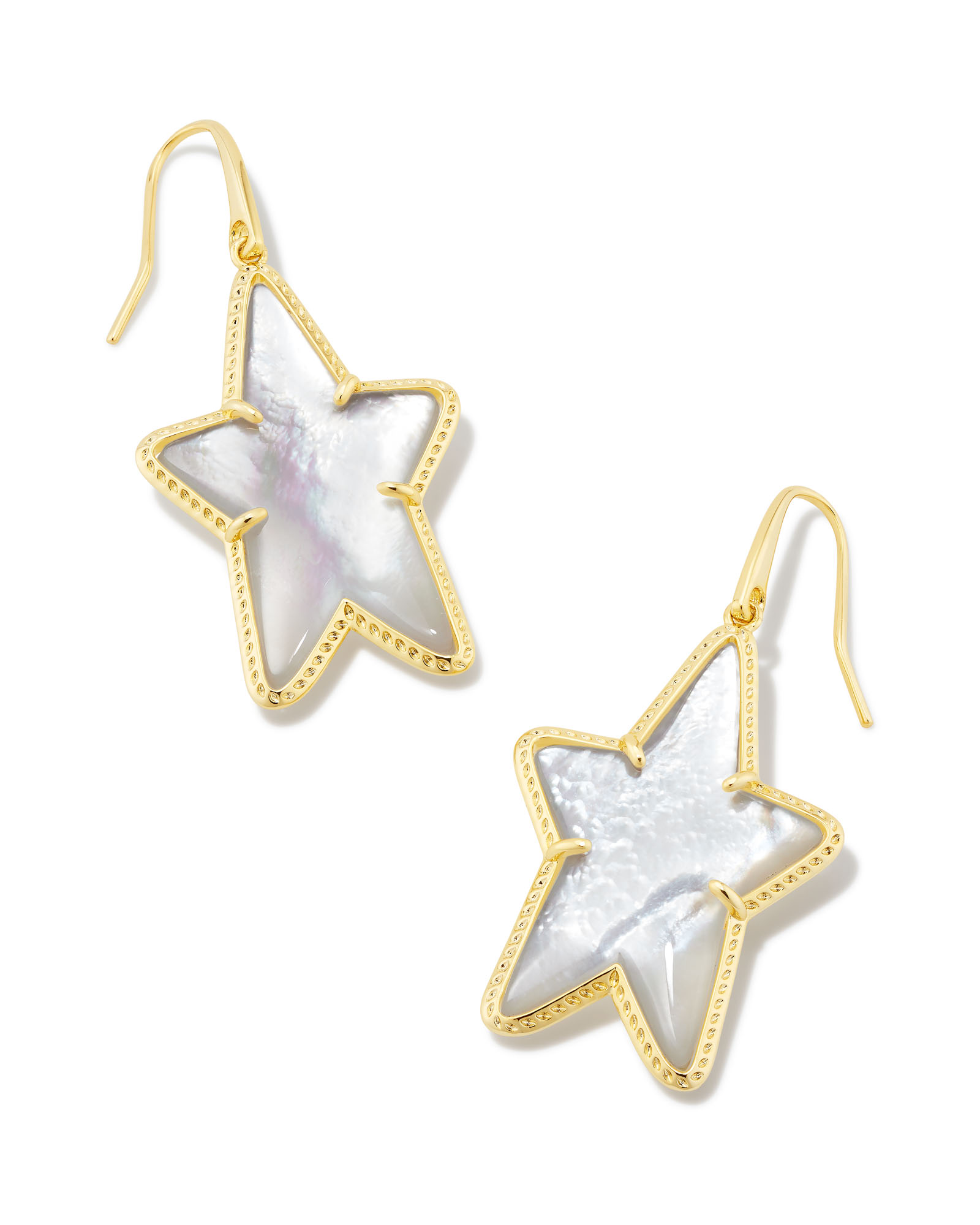 Ada Gold Star Drop Earrings in Ivory Mother-of-Pearl | Kendra Scott