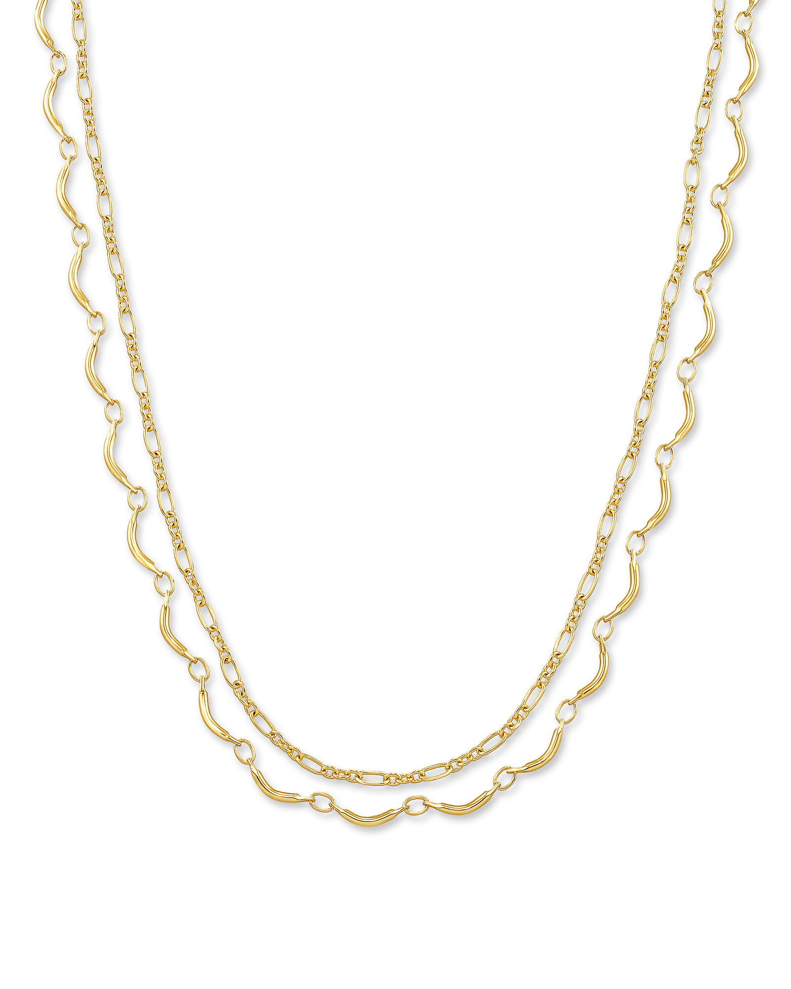 Lori Multi Strand Necklace in Gold 