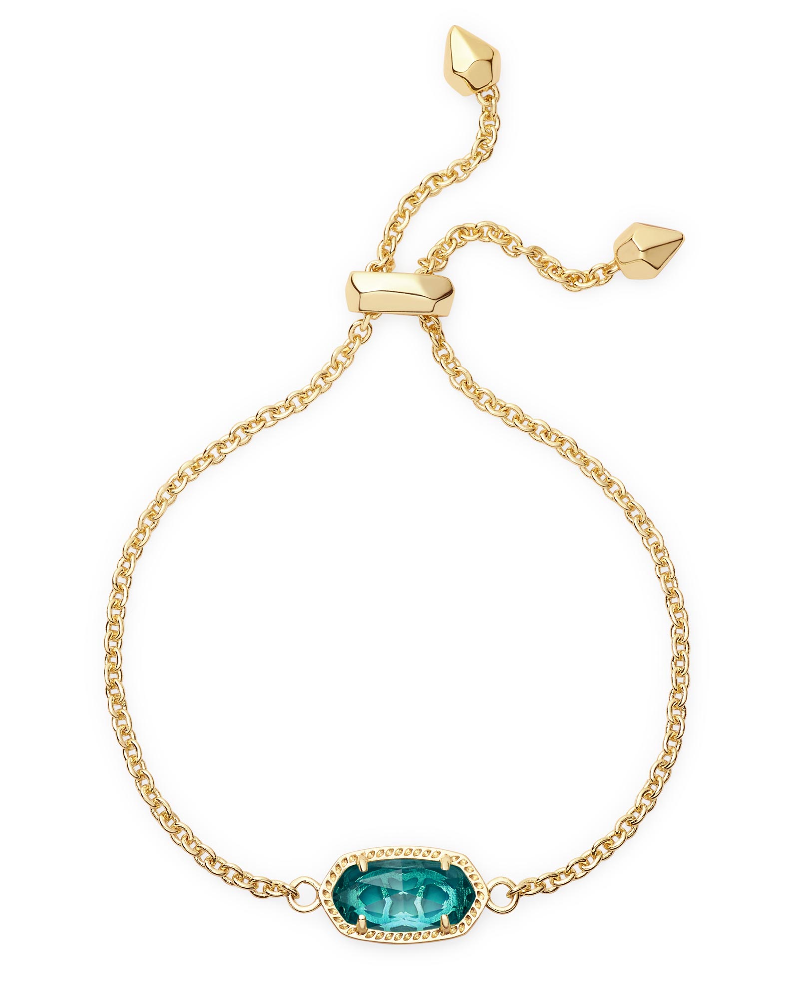 Elaina Gold Adjustable Bracelet in Blue Kendra Scott