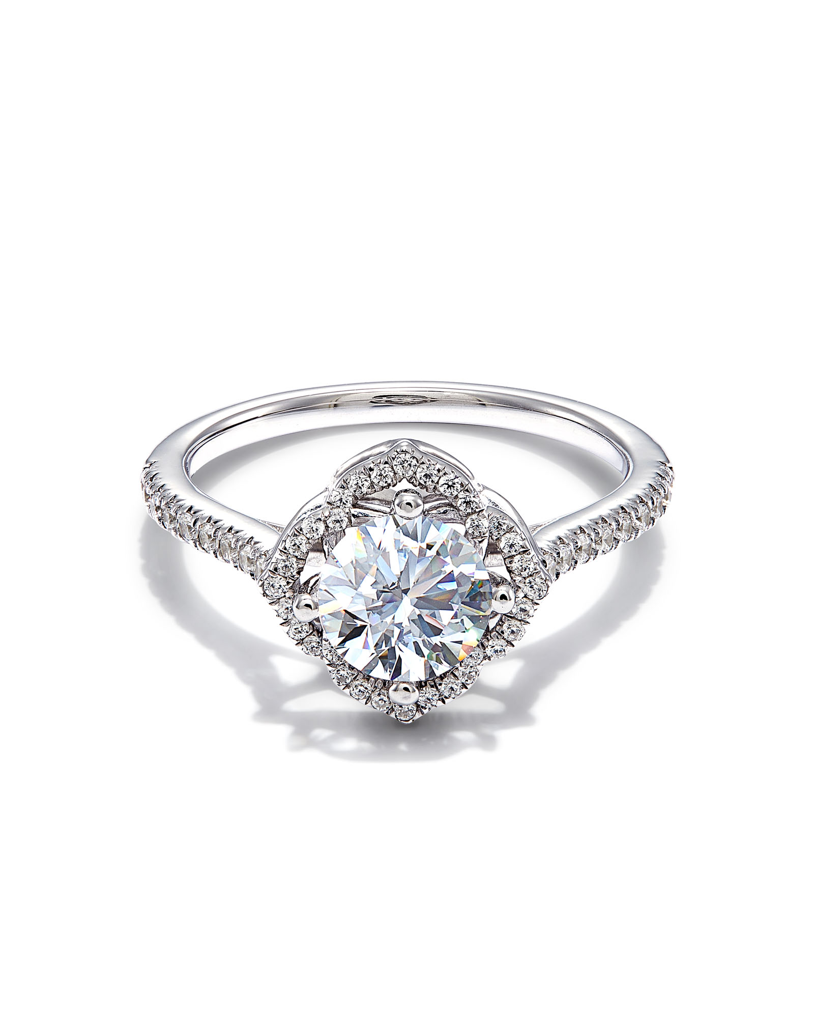 Signature Engagement Ring in 14k White Gold Kendra Scott