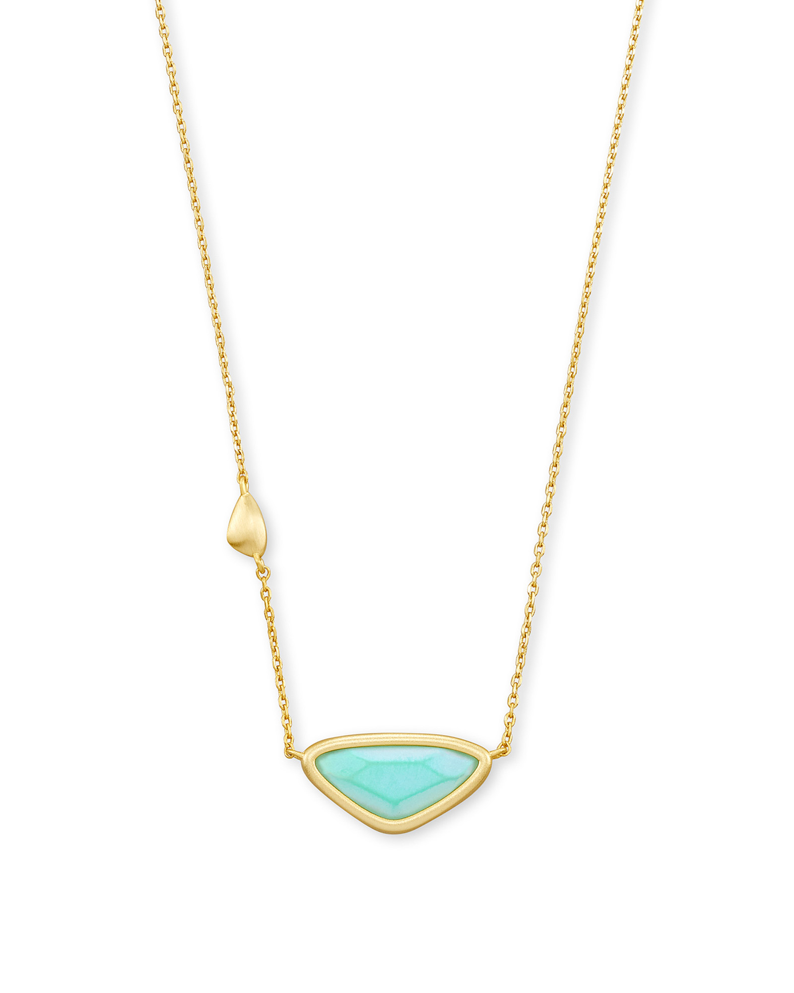 Margot Gold Pendant Necklace in Matte 