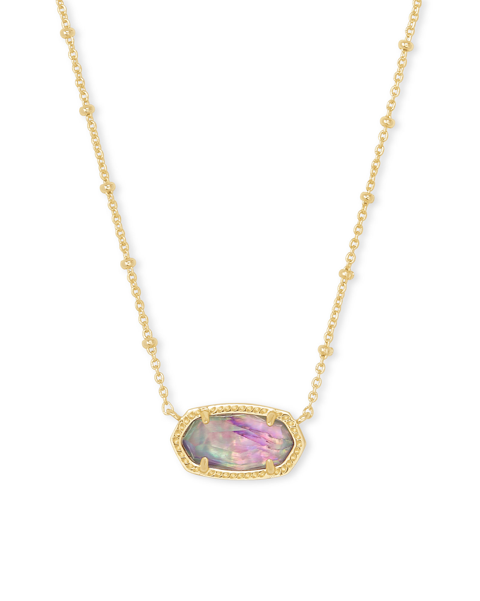 Elisa Satellite Gold Pendant Necklace 