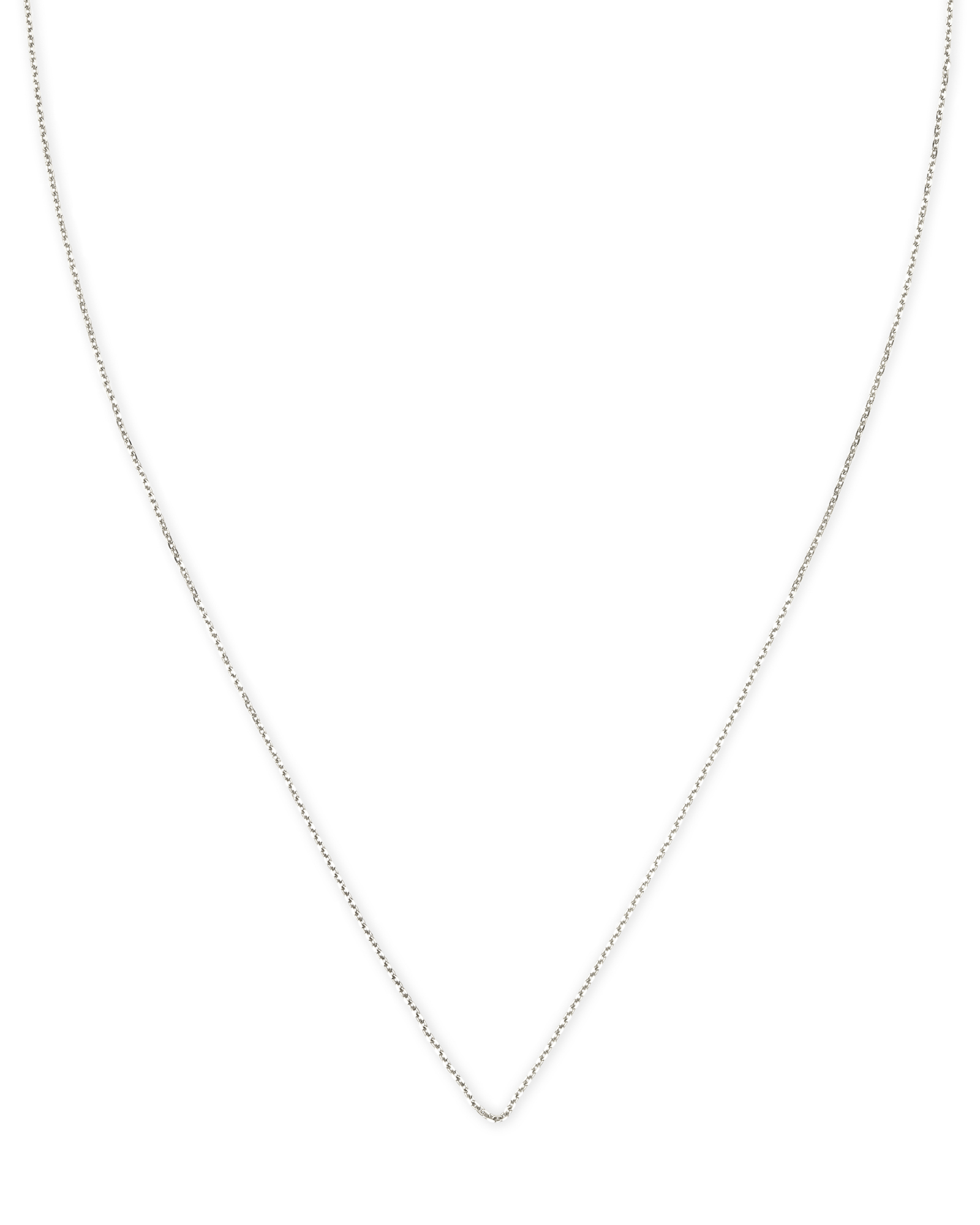 15 Thin Chain Necklace in 14k White Gold | Kendra Scott