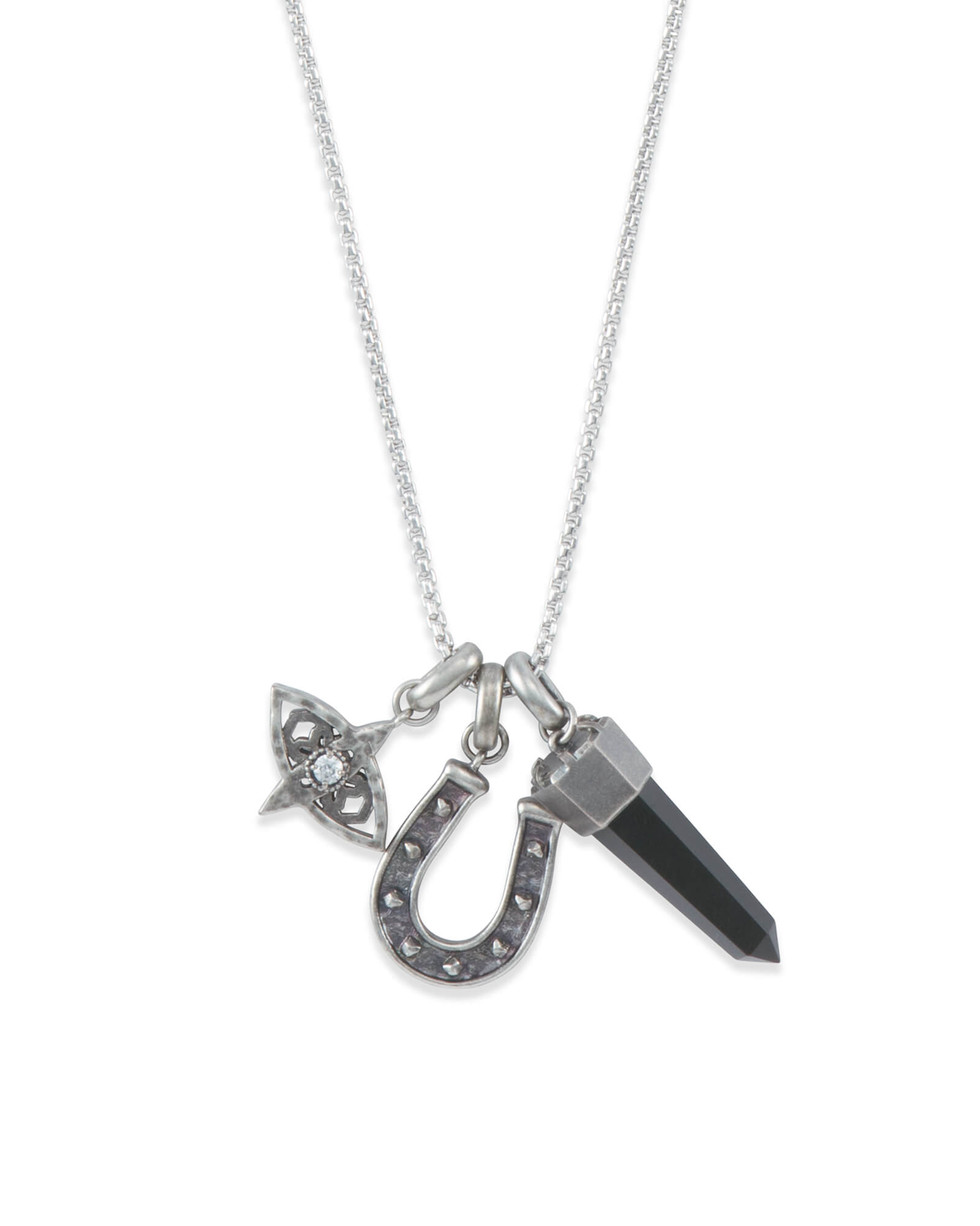 Protection Charm Necklace Set in Vintage Silver Kendra Scott