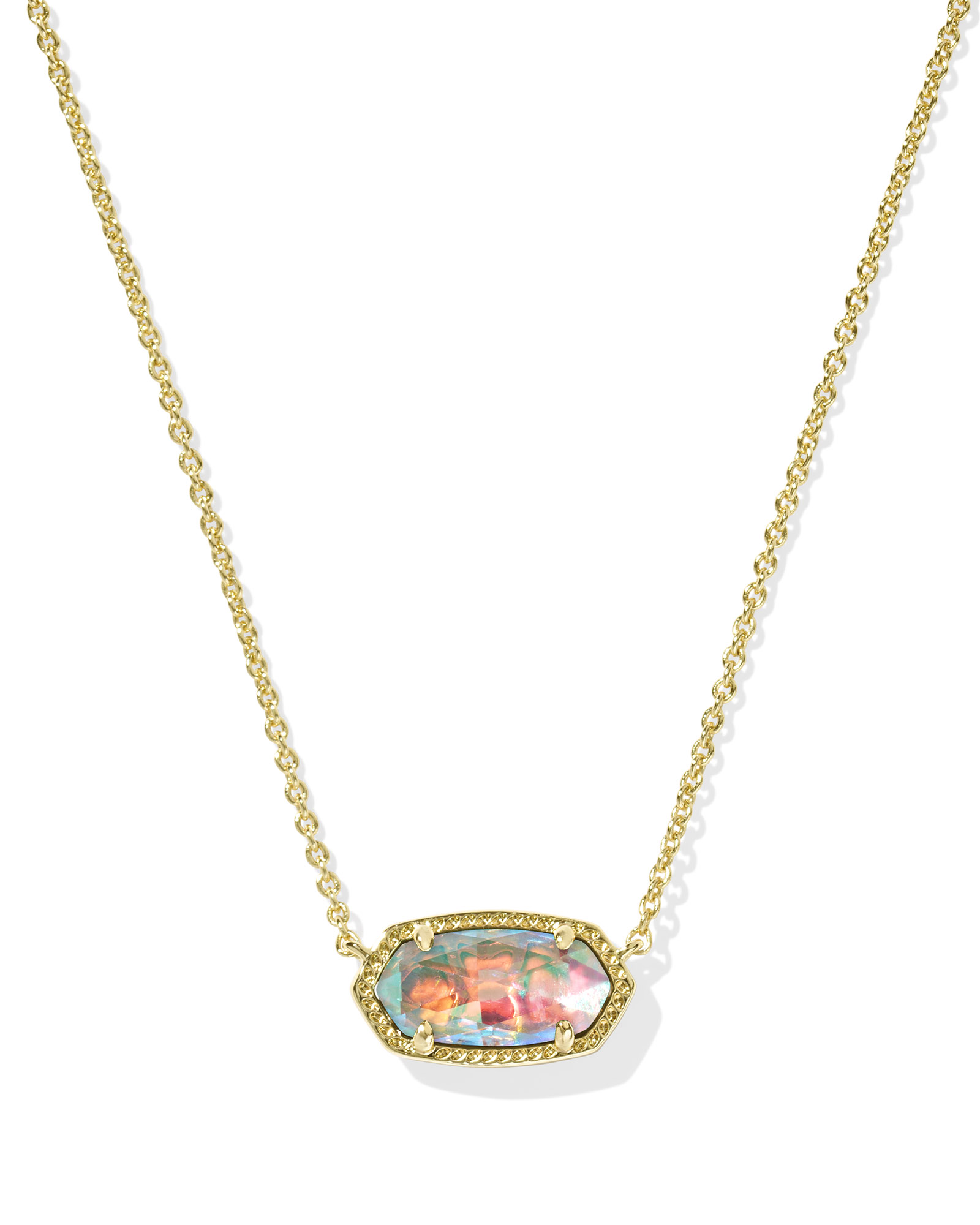 Gold Pendant Kendra Scott Necklace Silver Chain Kendra Scott