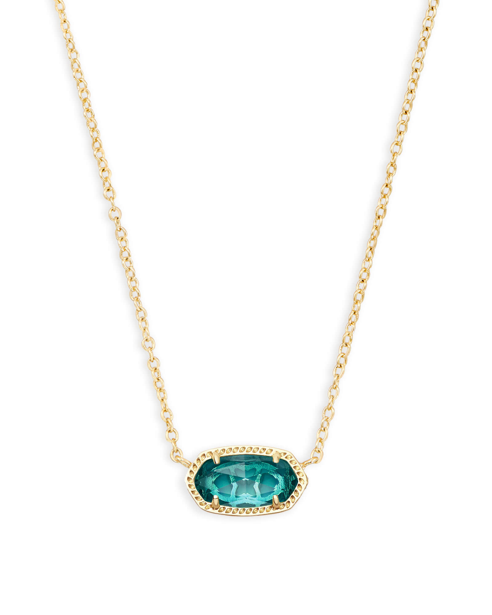 Kendra Scott Elisa Satellite Gold Short Pendant Necklace In Turquoise  Kyocera Opal | The Summit at Fritz Farm