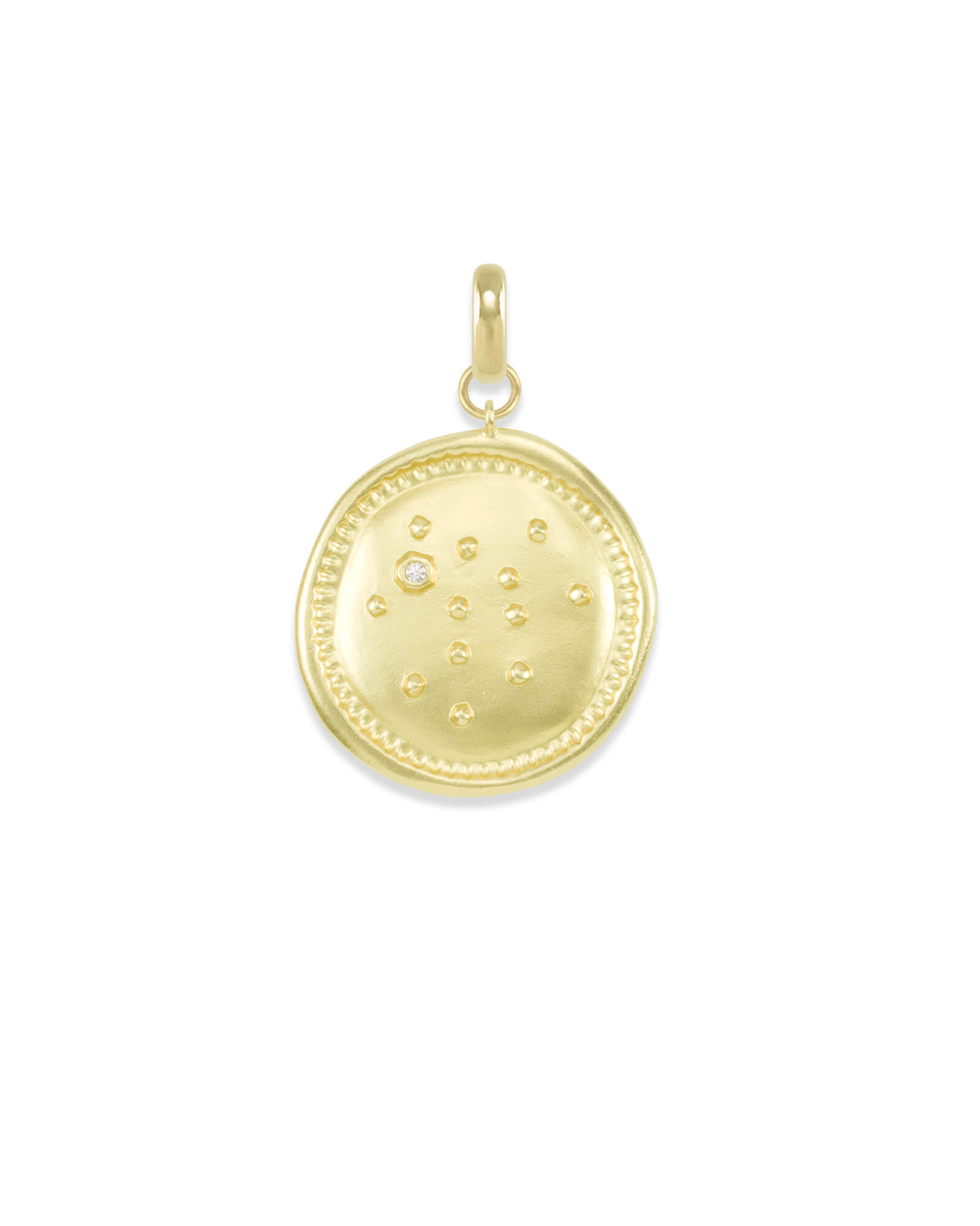 Sagittarius Coin Charm in Gold | Kendra 