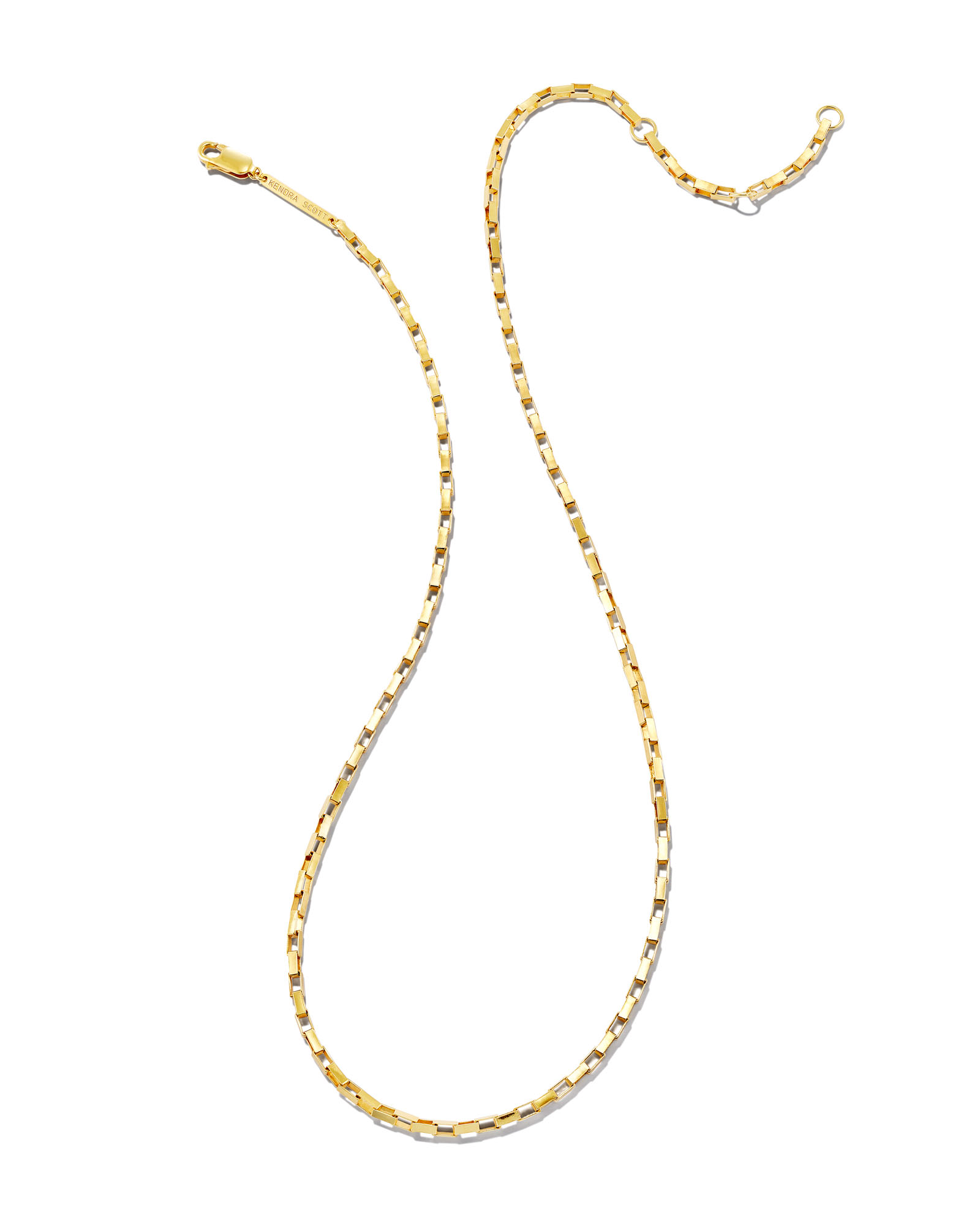 Box Chain Necklace in 18k Yellow Gold 