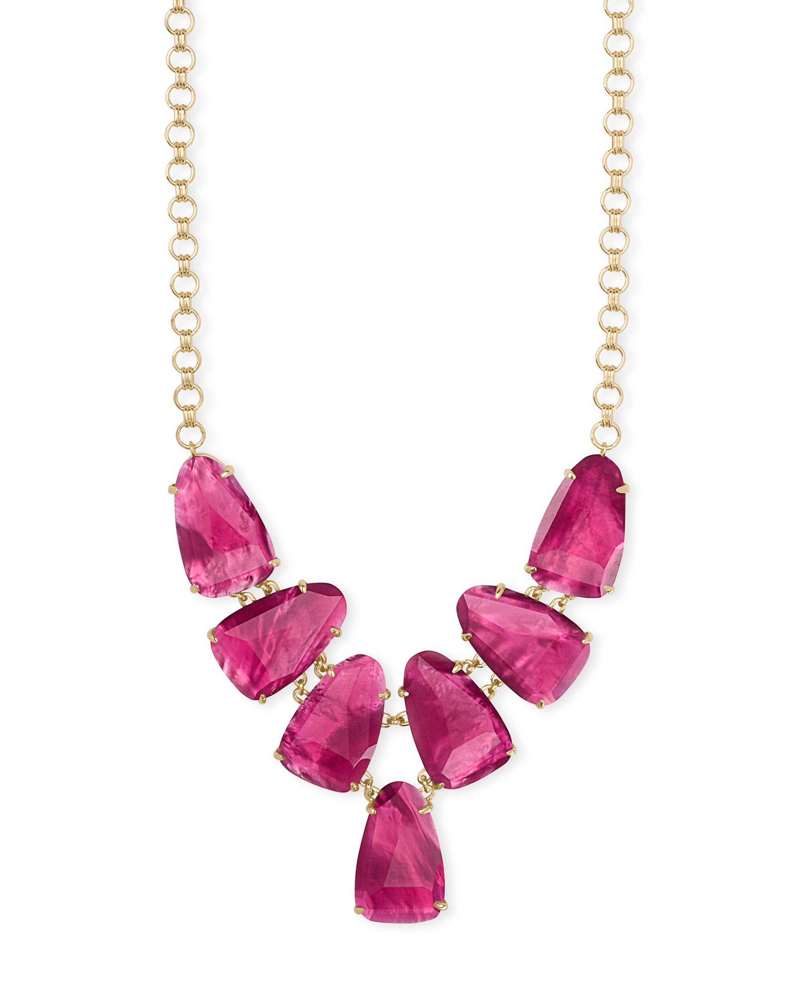 Harlie Gold Statement Necklace in Berry Illusion Kendra Scott