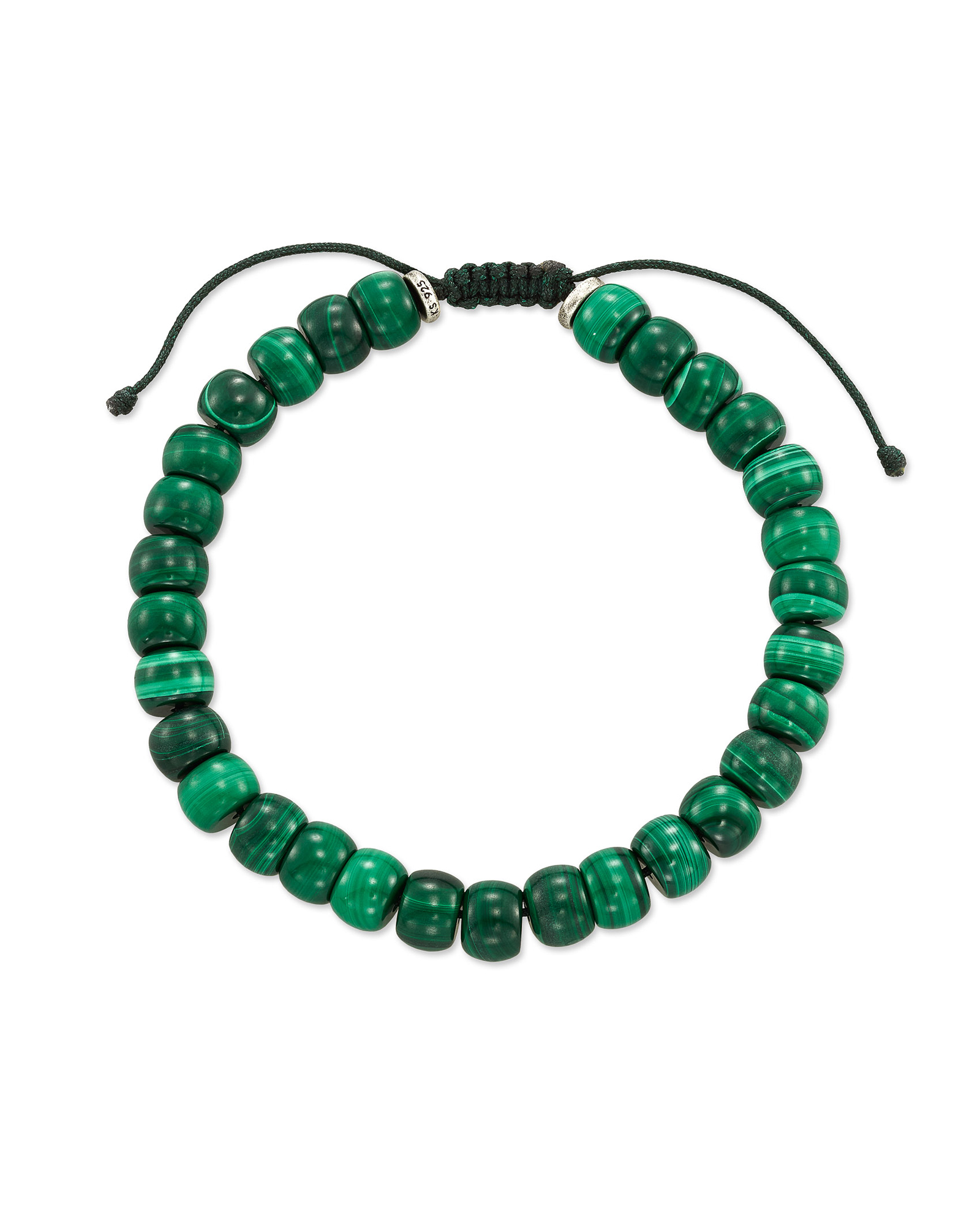 Cade Oxidized Sterling Silver Beaded 