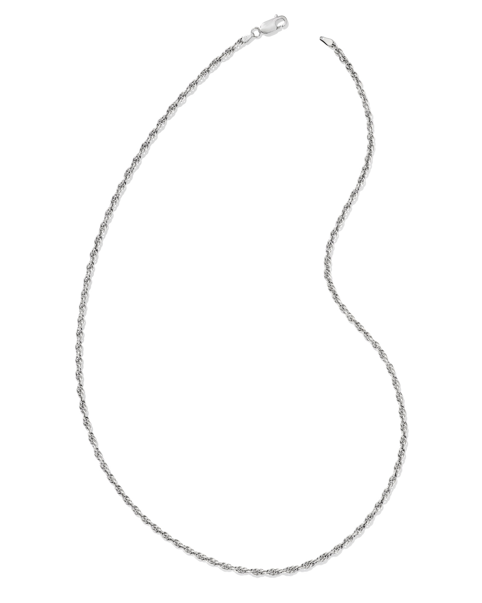Ryan Rope Chain Necklace in Oxidized Sterling Silver | Kendra Scott