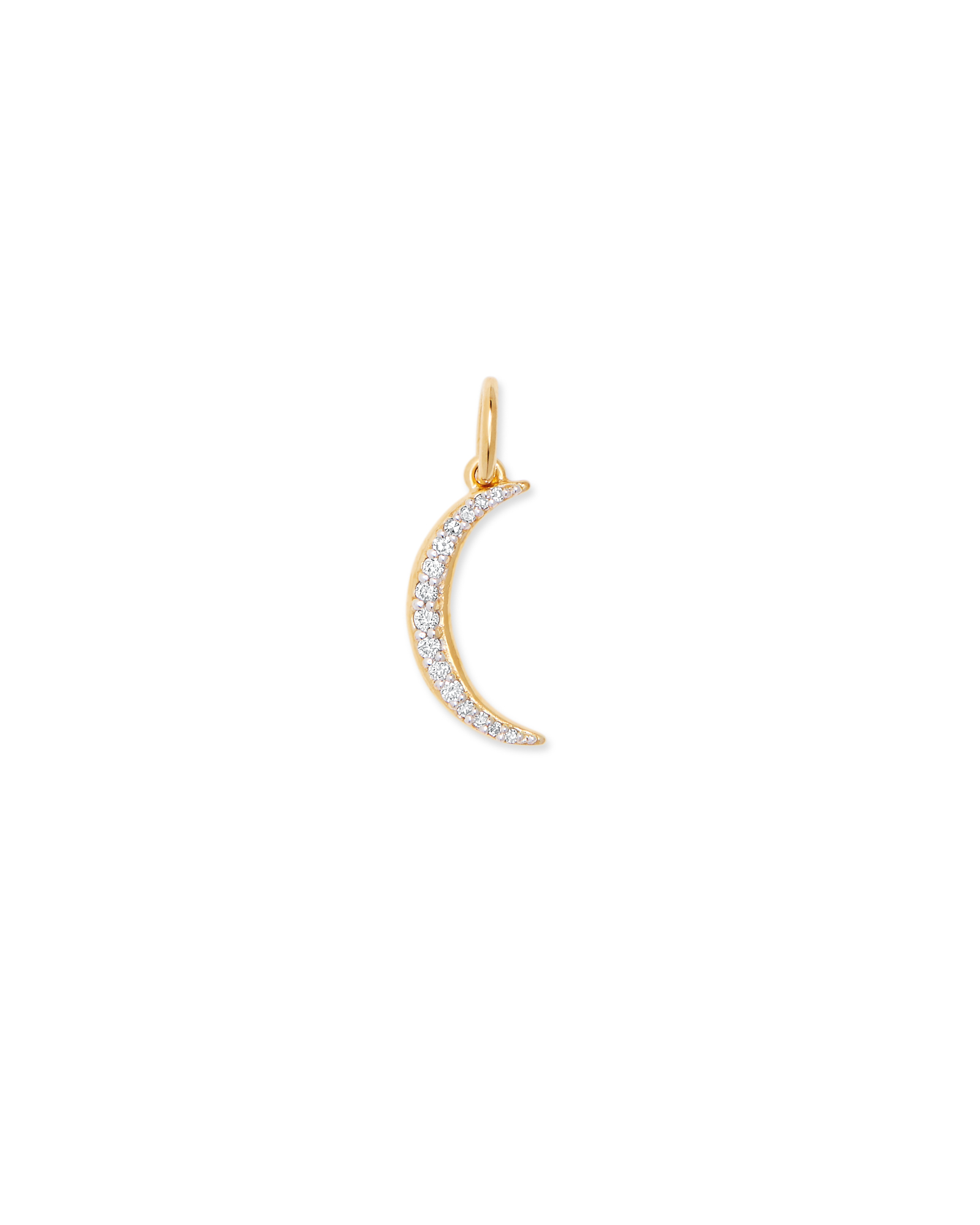 MM Vermeil Crescent Moon Pentacle Pend.. Sterling Silver Crescent 