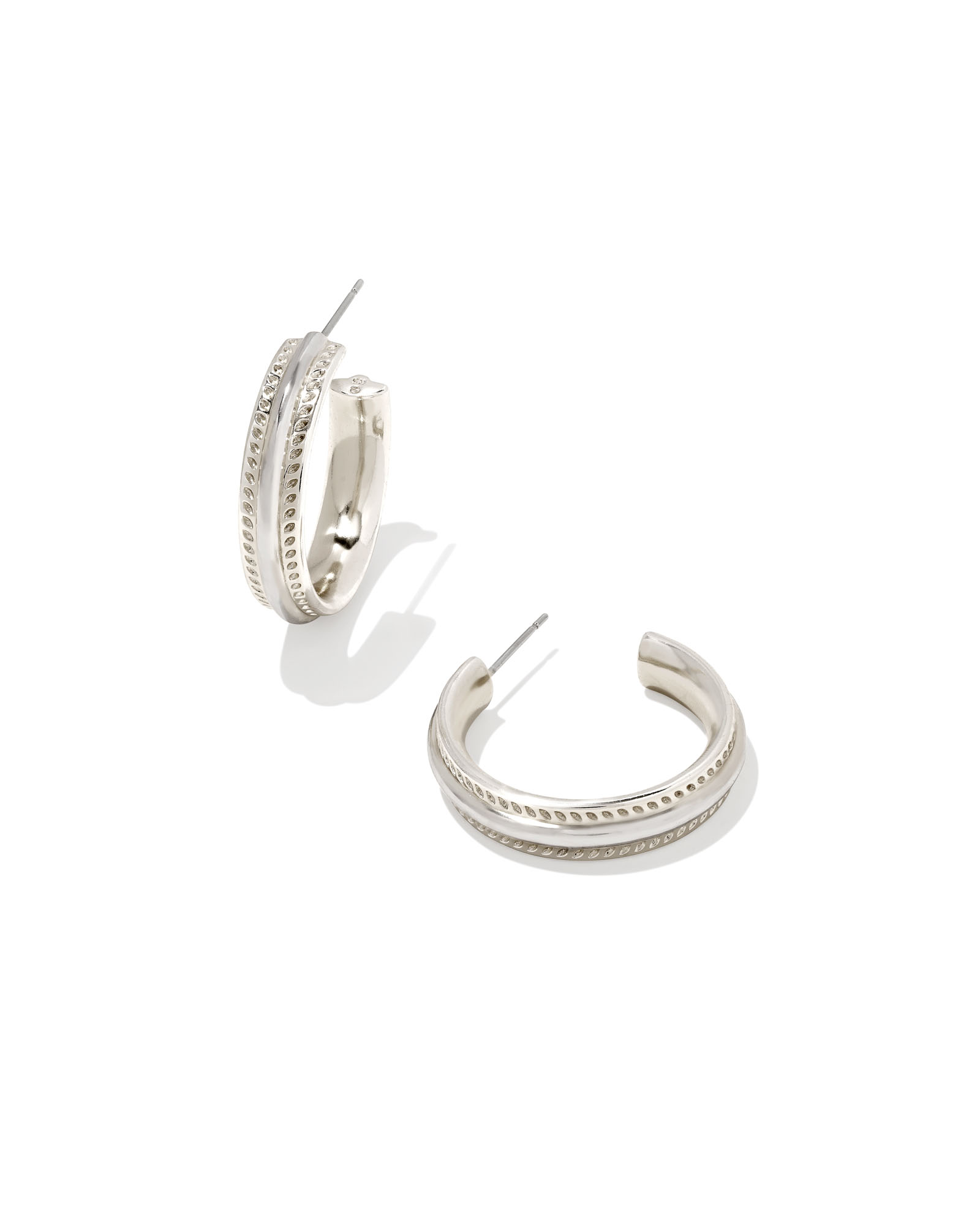 Merritt Hoop Earrings in Silver | Kendra Scott