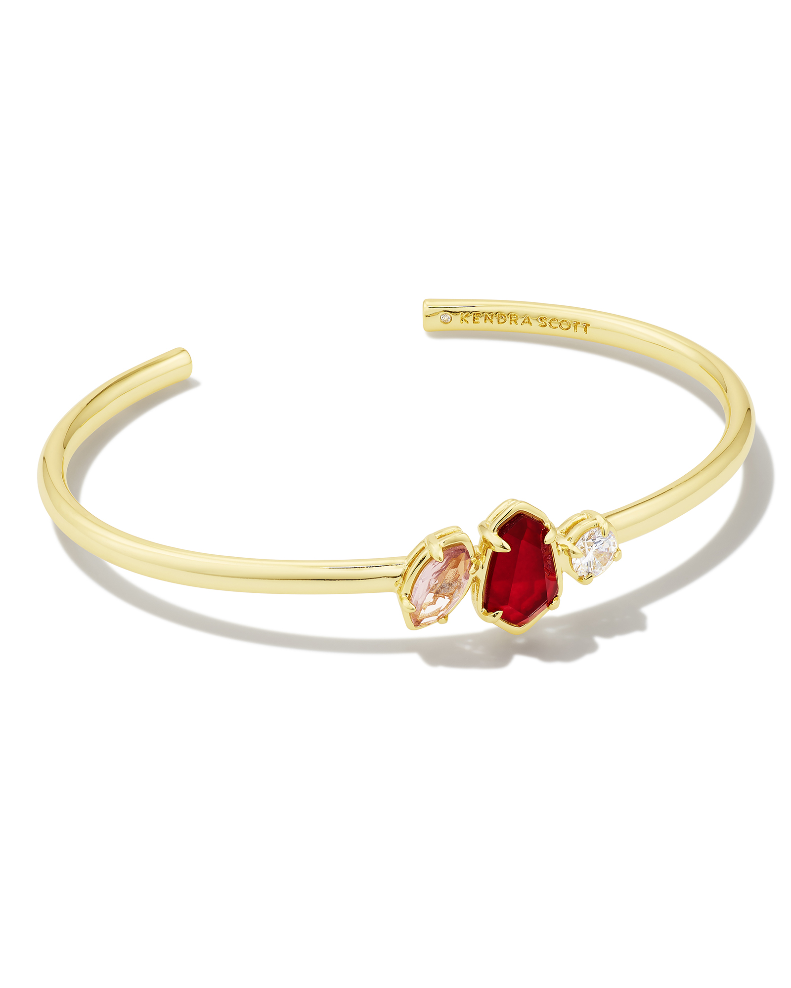 Alexandria Gold Cuff Bracelet in Cranberry Mix | Kendra Scott