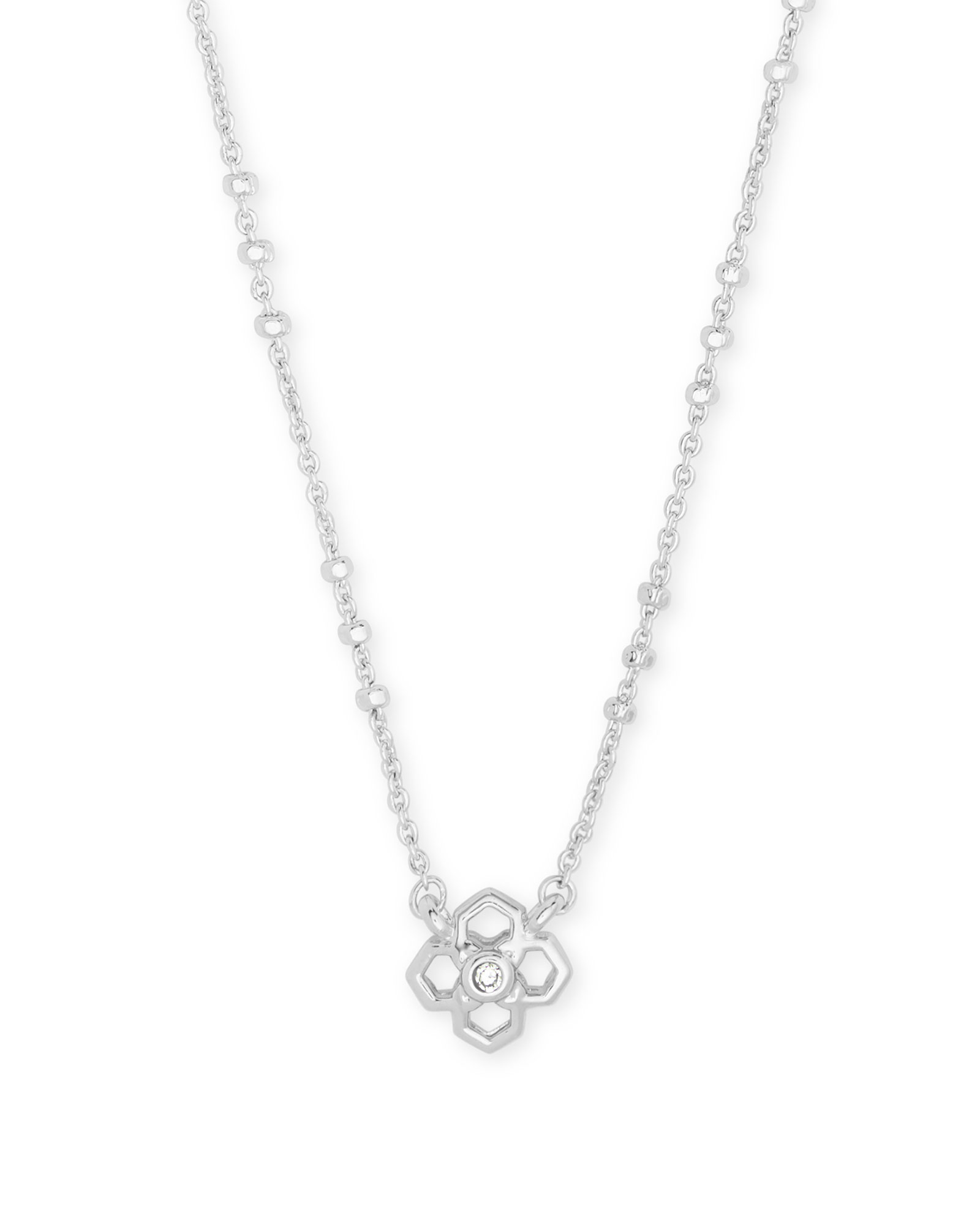 Rue Pendant Necklace In Silver | Kendra 