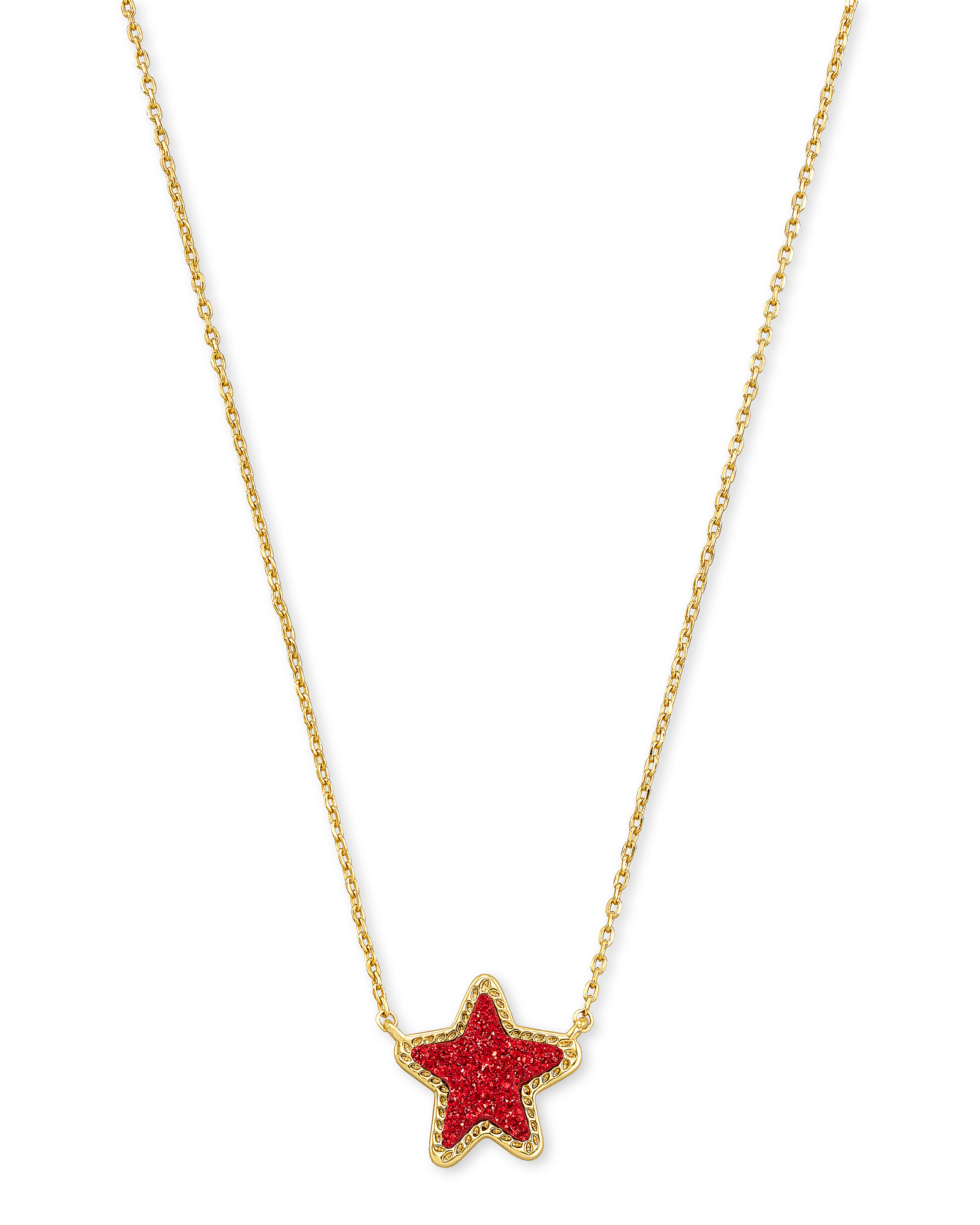 Davie 18k Gold Vermeil Pendant Necklace in Garnet | Kendra Scott