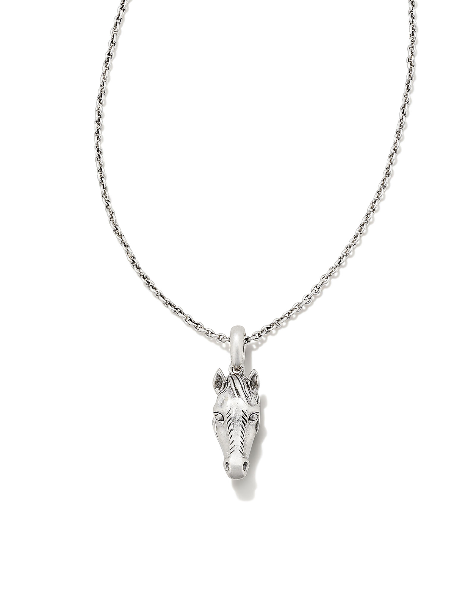 Beau Horse Pendant Necklace in Vintage Silver Kendra Scott