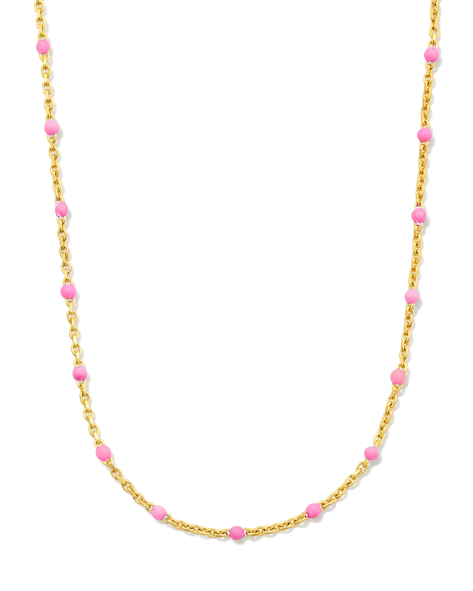 Pink 18k Gold Vermeil Satellite Chain Necklace Kendra Scott